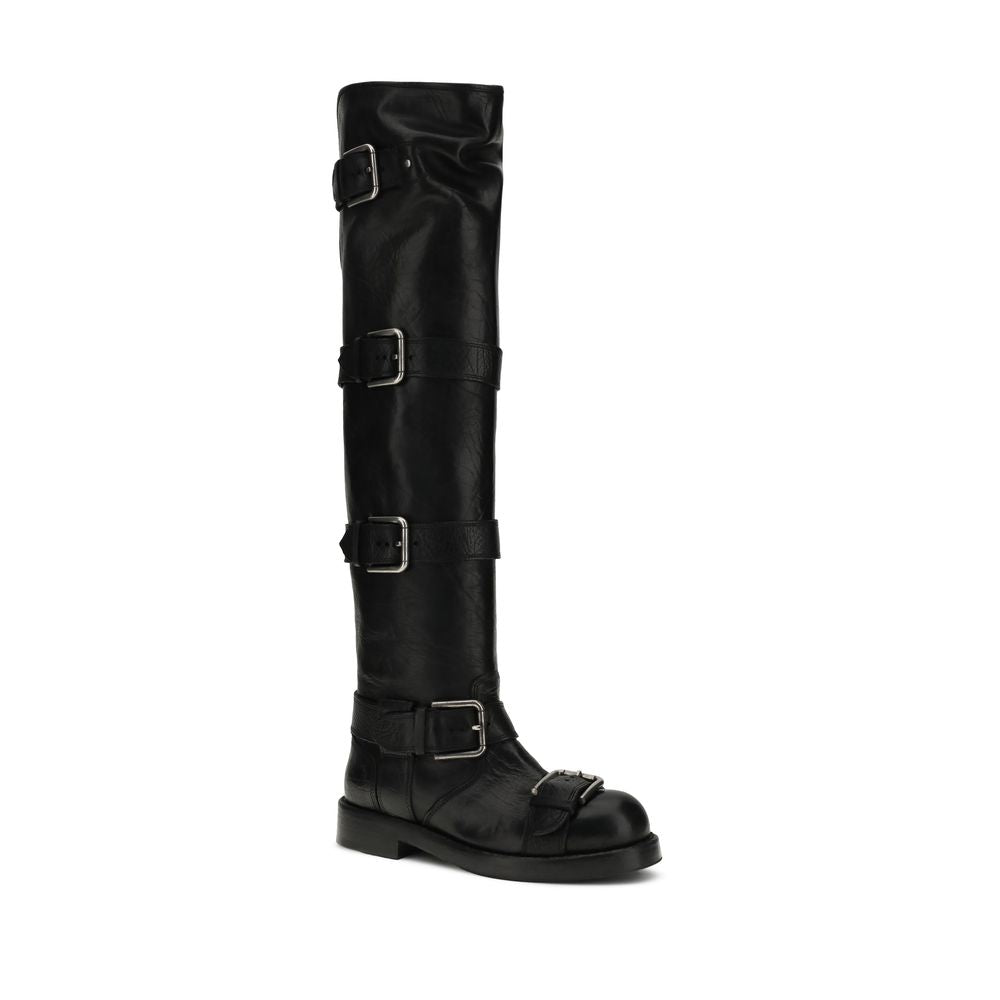 Dolce & Gabbana Horse Leather Women Boots