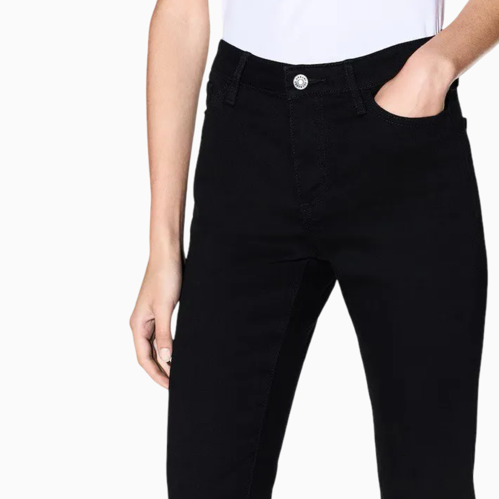 Дамски черни дънки Armani Exchange Women Jeans XW000127 AF10866 MC002 Close-Up