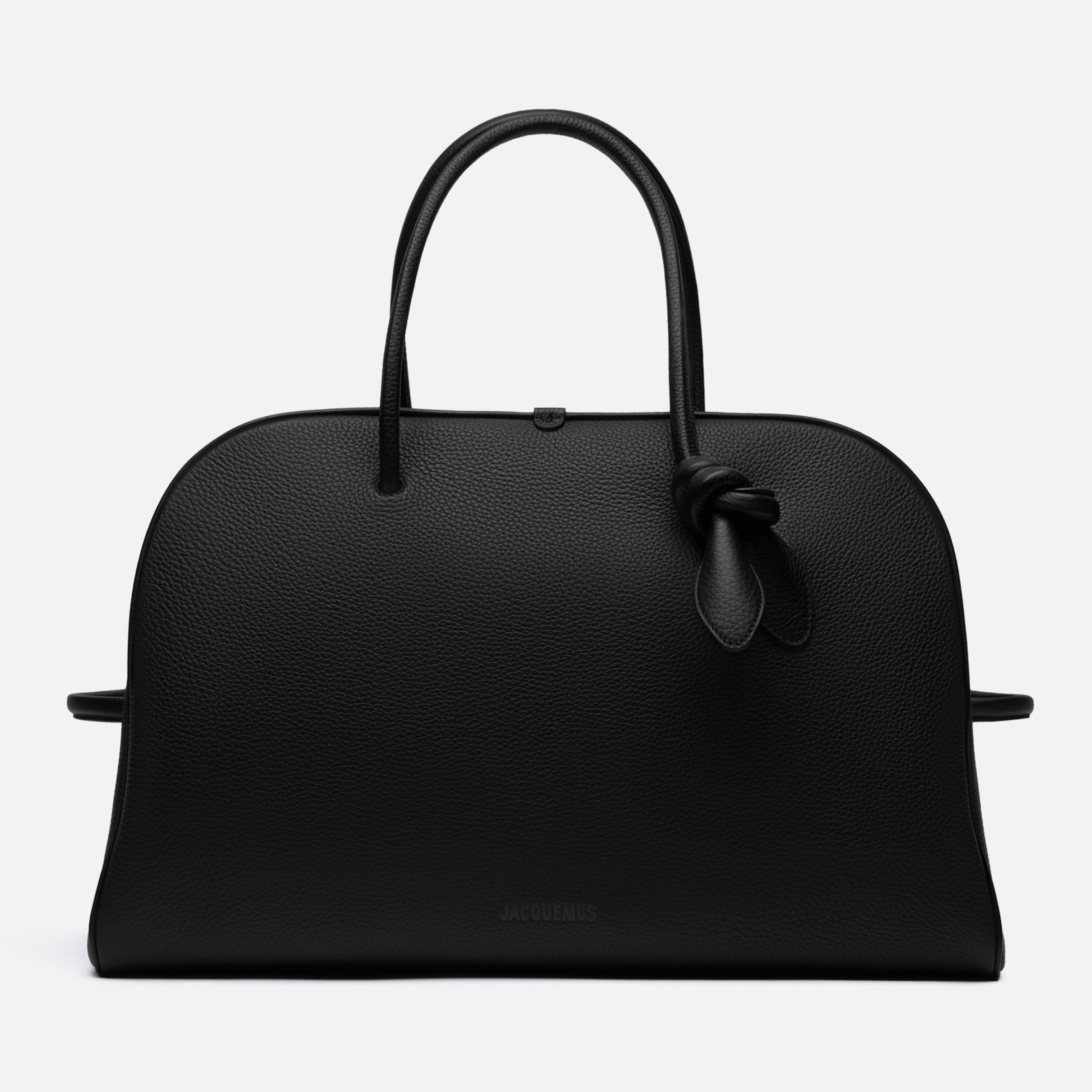 Пътна чанта Travel bag Jacquemus Le Grand Tourisme BAU00427AC03A03990 Black front view