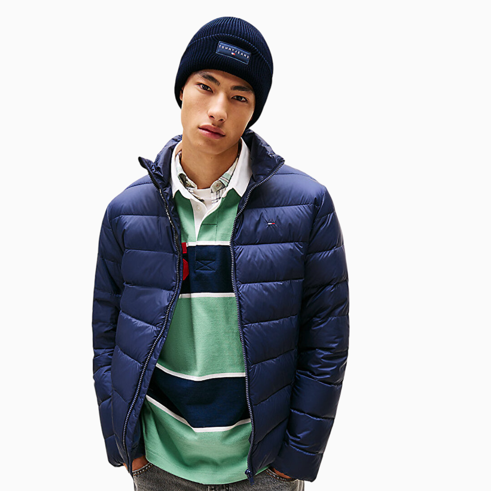Мъжки зимна шапка Tommy Hilfiger Men Hat AM0AM13666 Model View