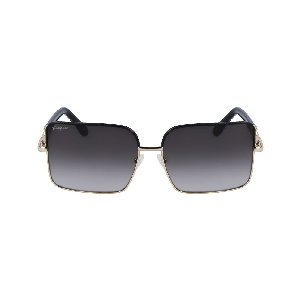 Ferragamo Gold Metal Sunglasses