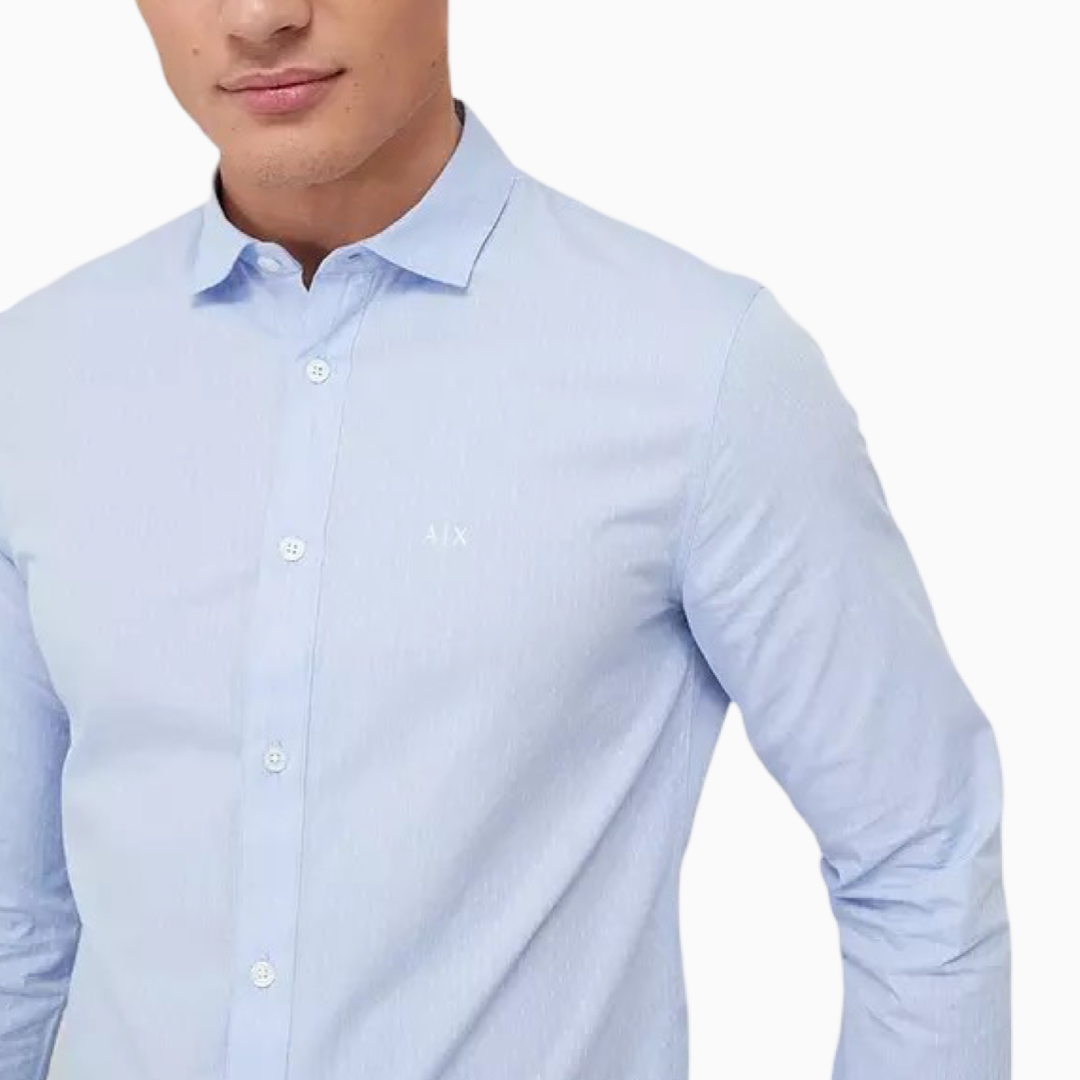 Мъжка риза в светло синьо Armani Exchange Men’s shirt 8NZCGB Z8ANZ in Light Blue 