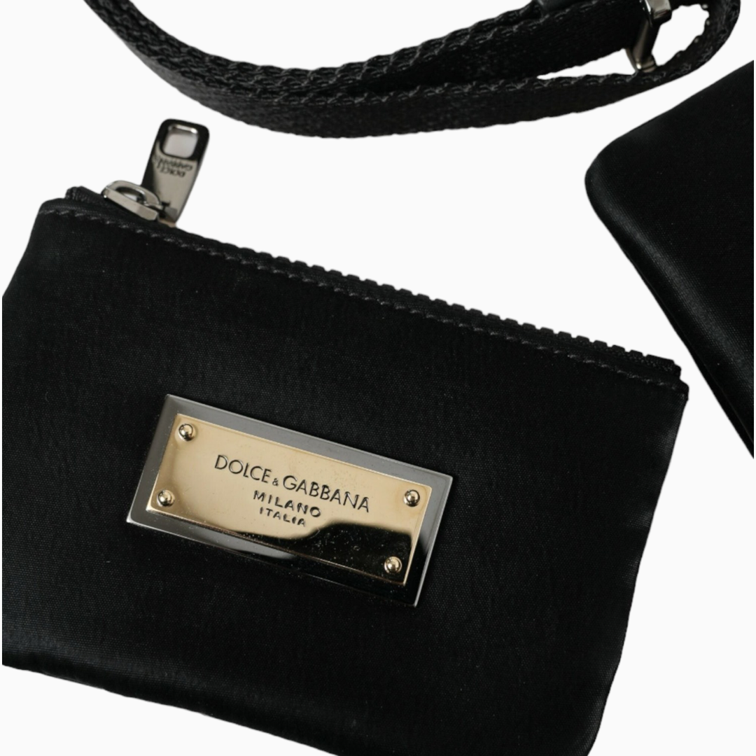 Dolce & Gabbana Double Pouch Clutch Bag