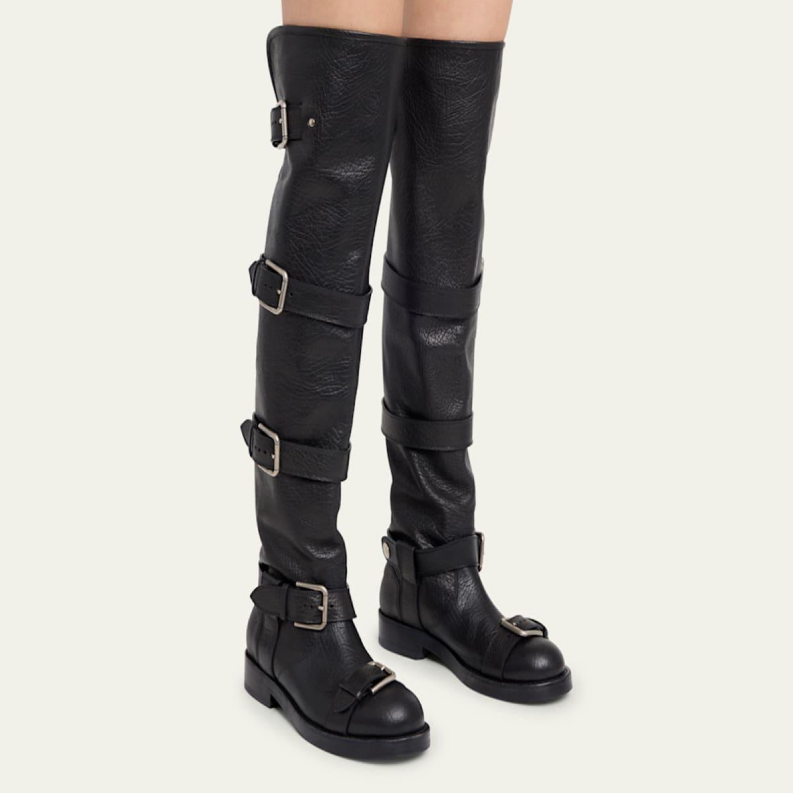 Dolce & Gabbana Horse Leather Women Boots Model View