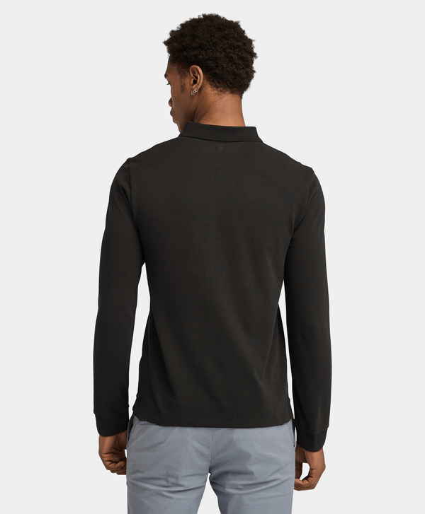 Мъжка поло блуза Men’s long sleeved polo shirt Timberland TB0A6VY6001 Black front view