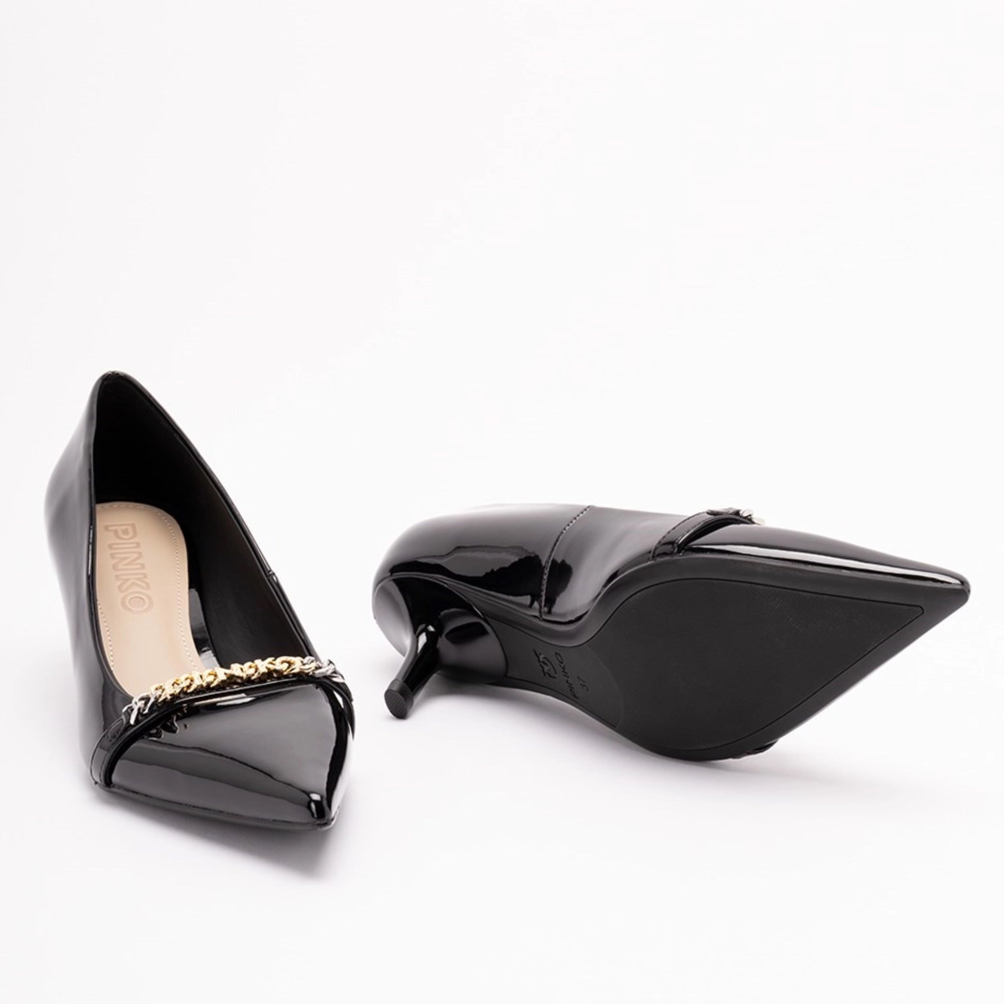 Дамски токчета Women’s heels 6 cm PINKO Gloria SD0365E002Z99 Black outsole view