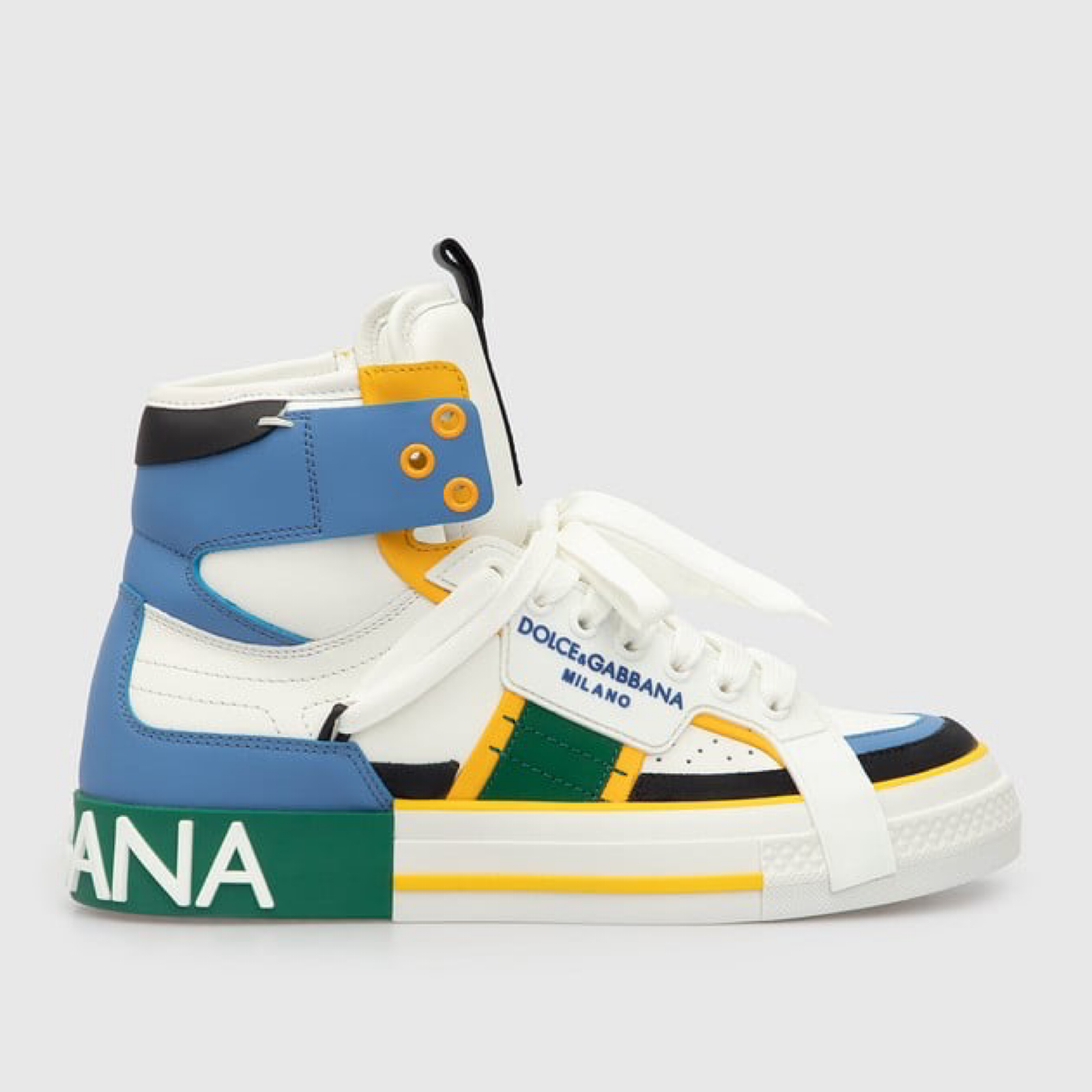 Dolce & Gabbana Custom 2.Zero High Top Men Sneakers Lateral View