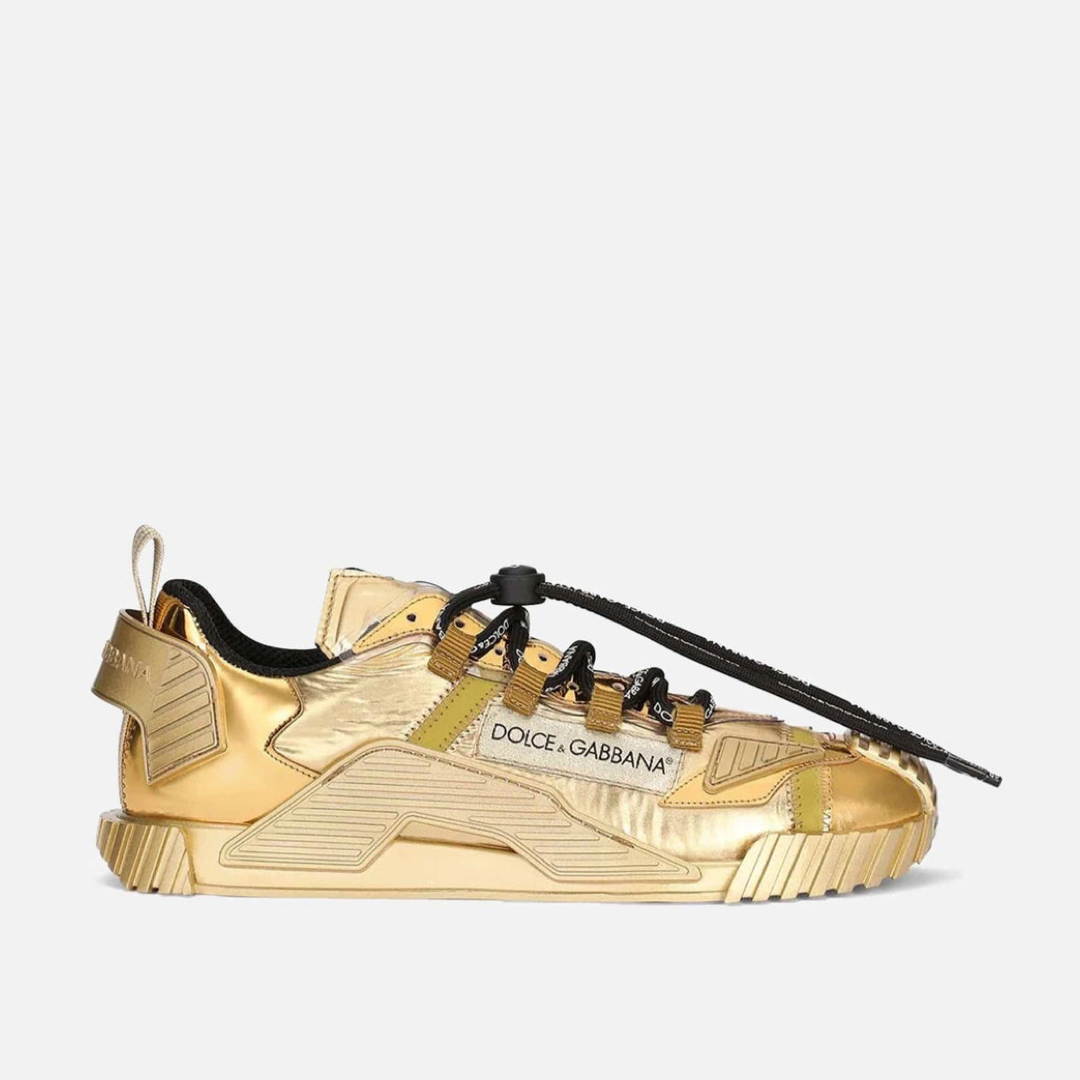 Дамски маратонки Dolce & Gabbana NS1 Metallic Gold Women Sneakers