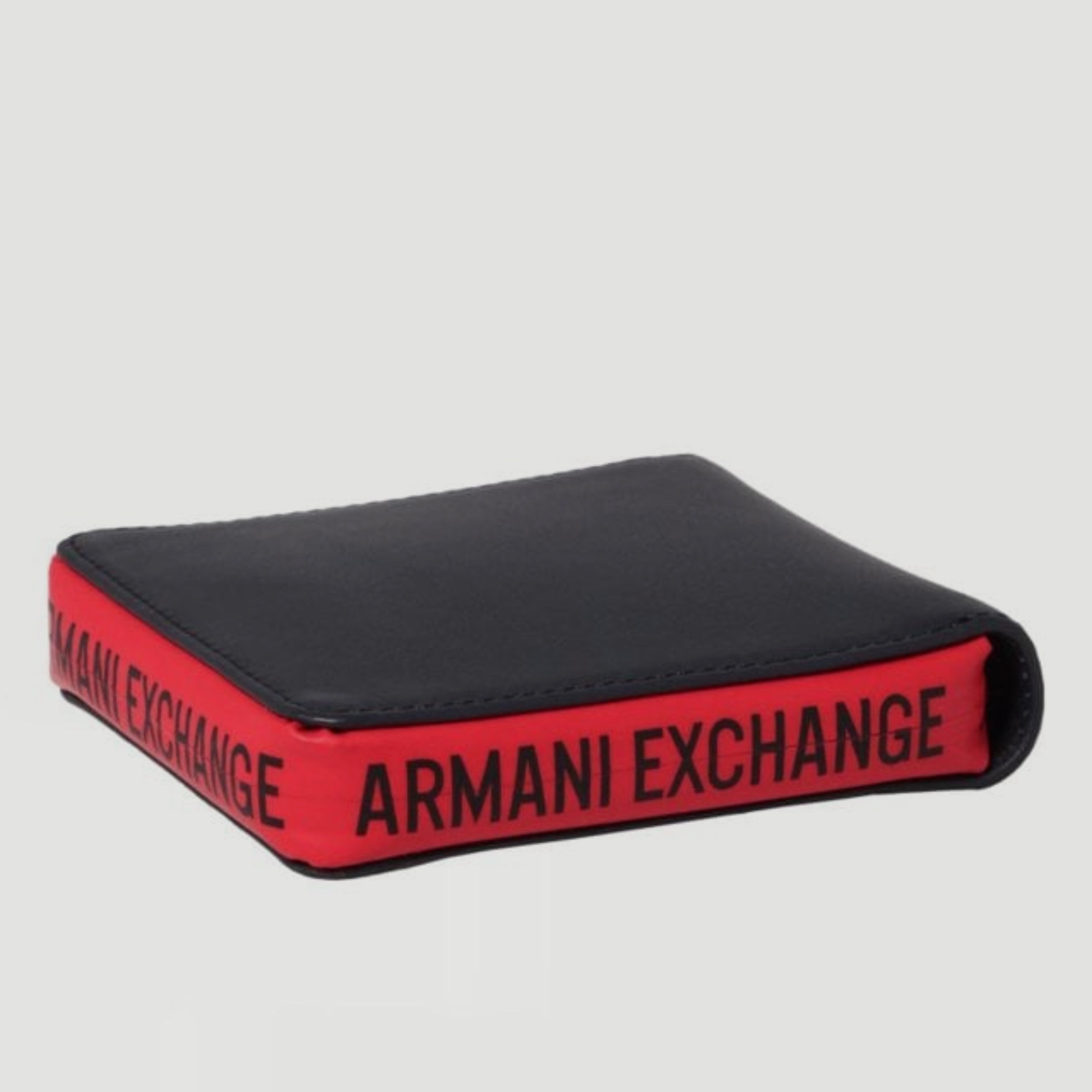 Кожен портфейл с цип в тъмносиньо и червено Armani Exchange Wallet with zip 958408 1A808 24834 Blue and Red