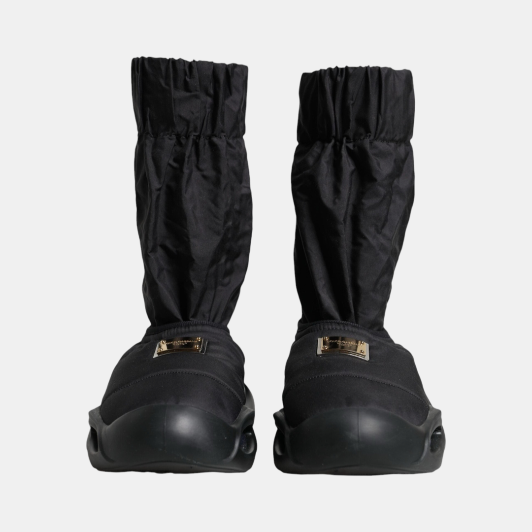 Дамски черни обувки Dolce & Gabbana Wave Women Boots