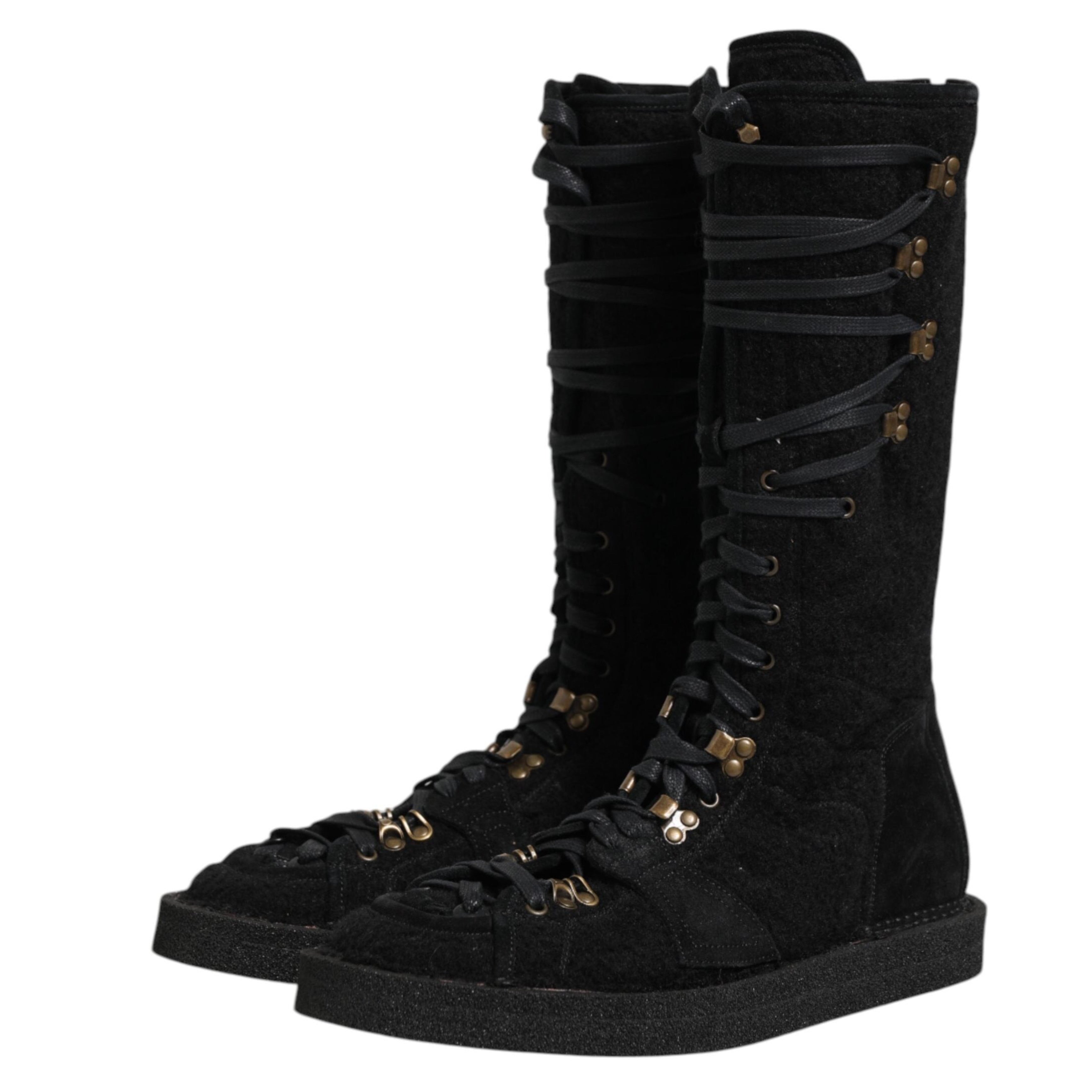 Мъжки ботуши Men’s boots wit Alpaca wool DOLCE & GABBANA A20142 AW945 8B956 Black