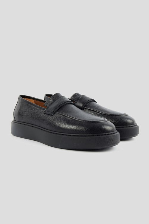 Мъжки мокасини Men’s Genuine Leather Loafers Cerruti 1881 3663 Dark blue angled view