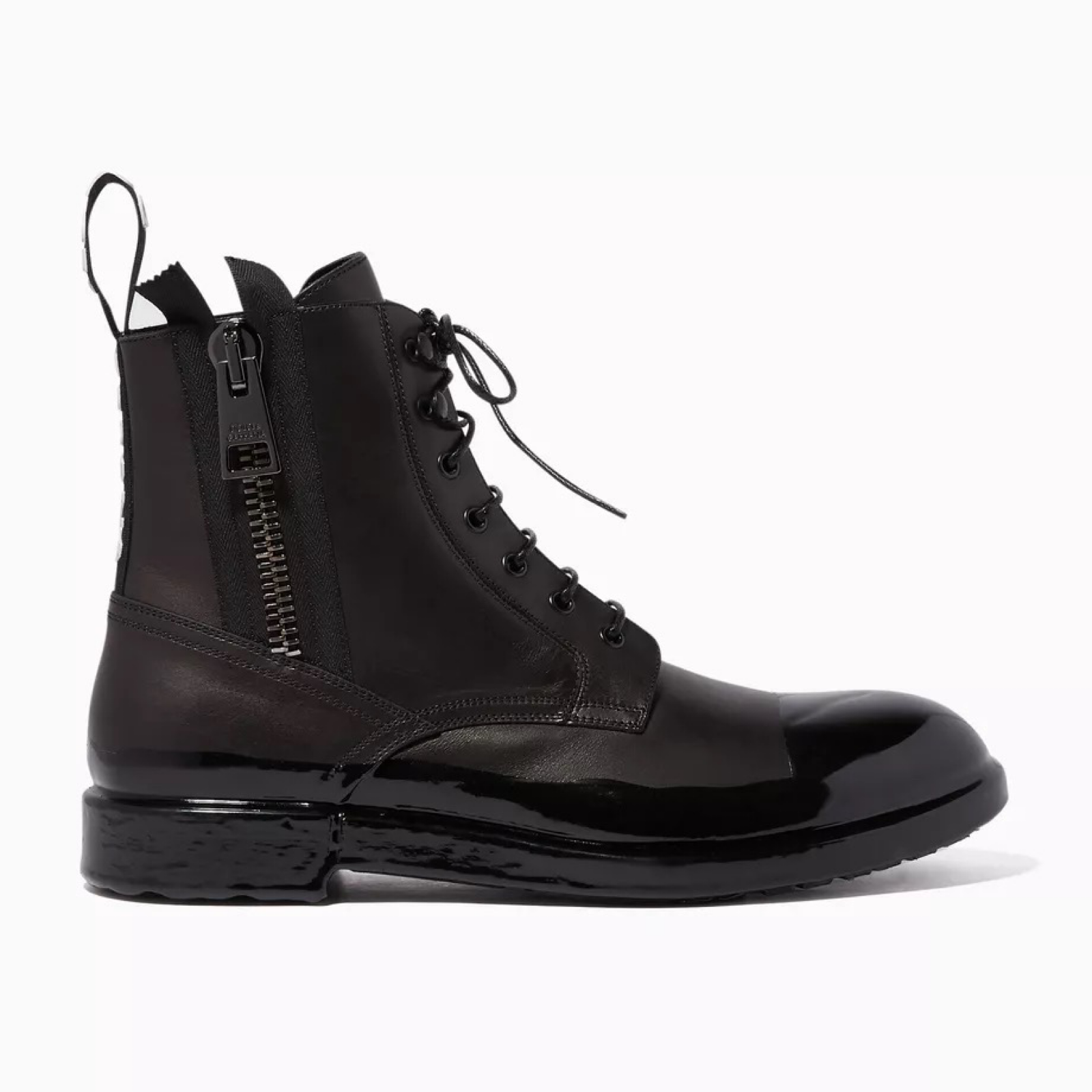 Dolce & Gabbana Firenze Military Men Boots Lateral View