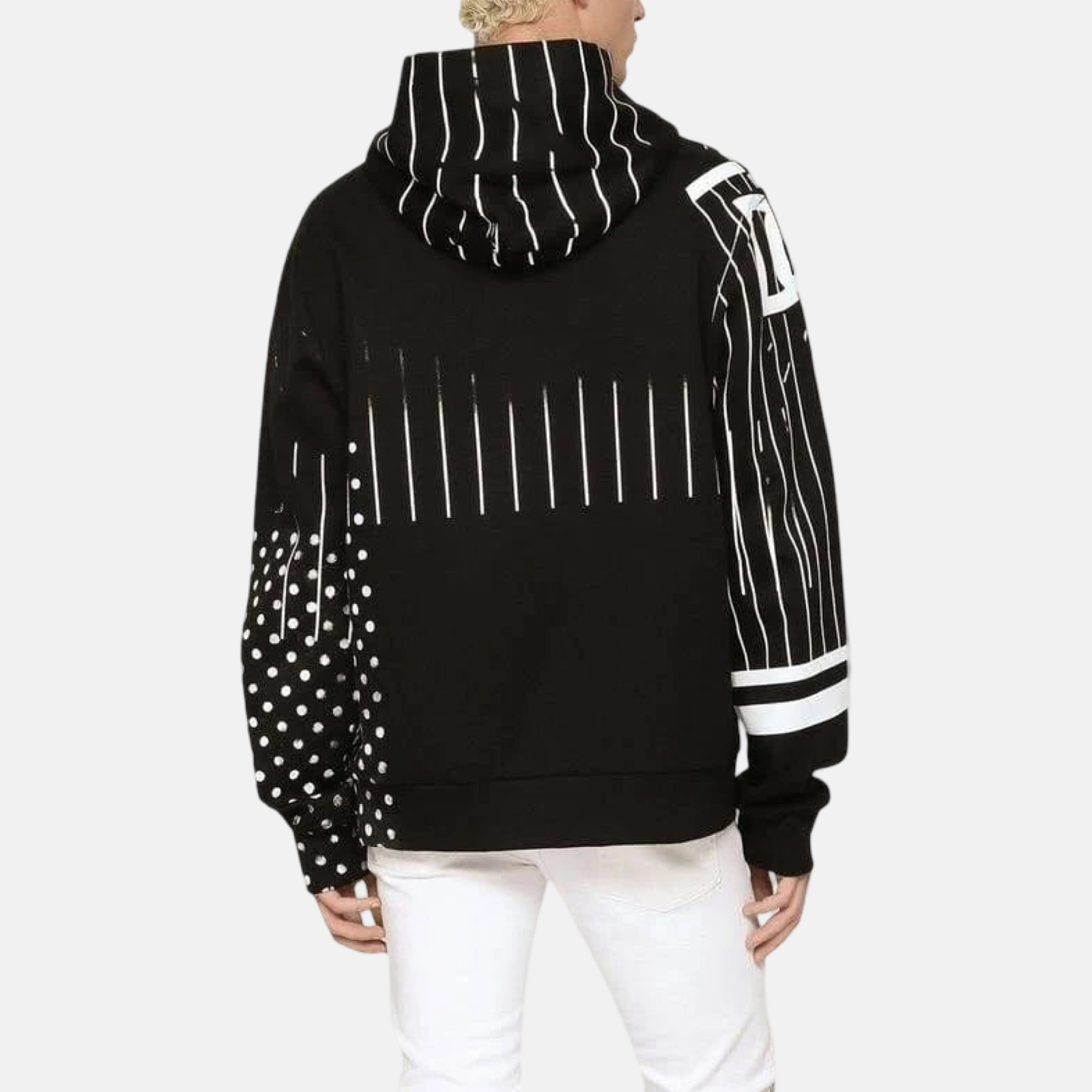 Dolce & Gabbana Stripes Men Hoodie G9UP0T G7C9V Back View