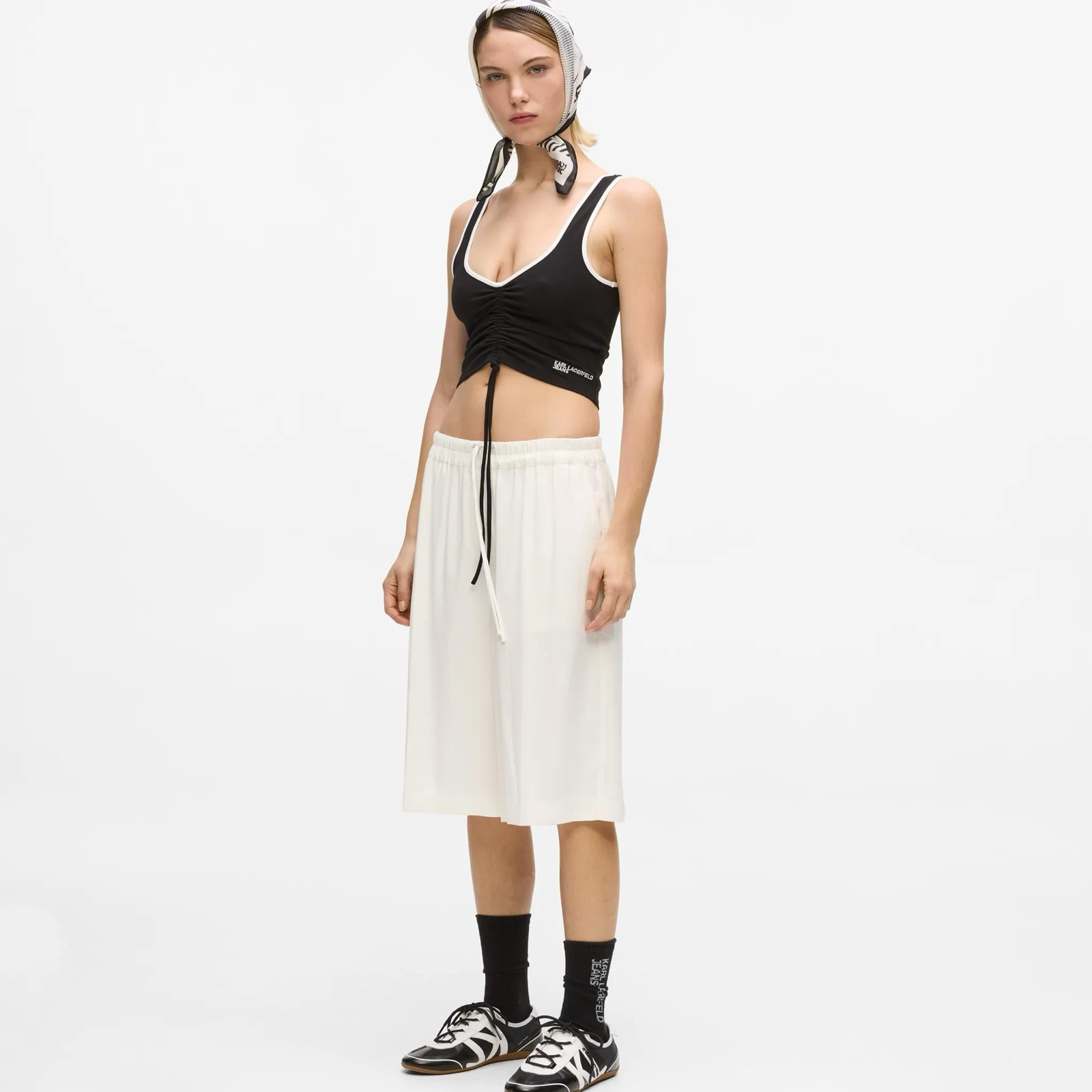 Дамски топ Karl Lagerfeld Jeans Women Crop Top B2W17051 999 Side View