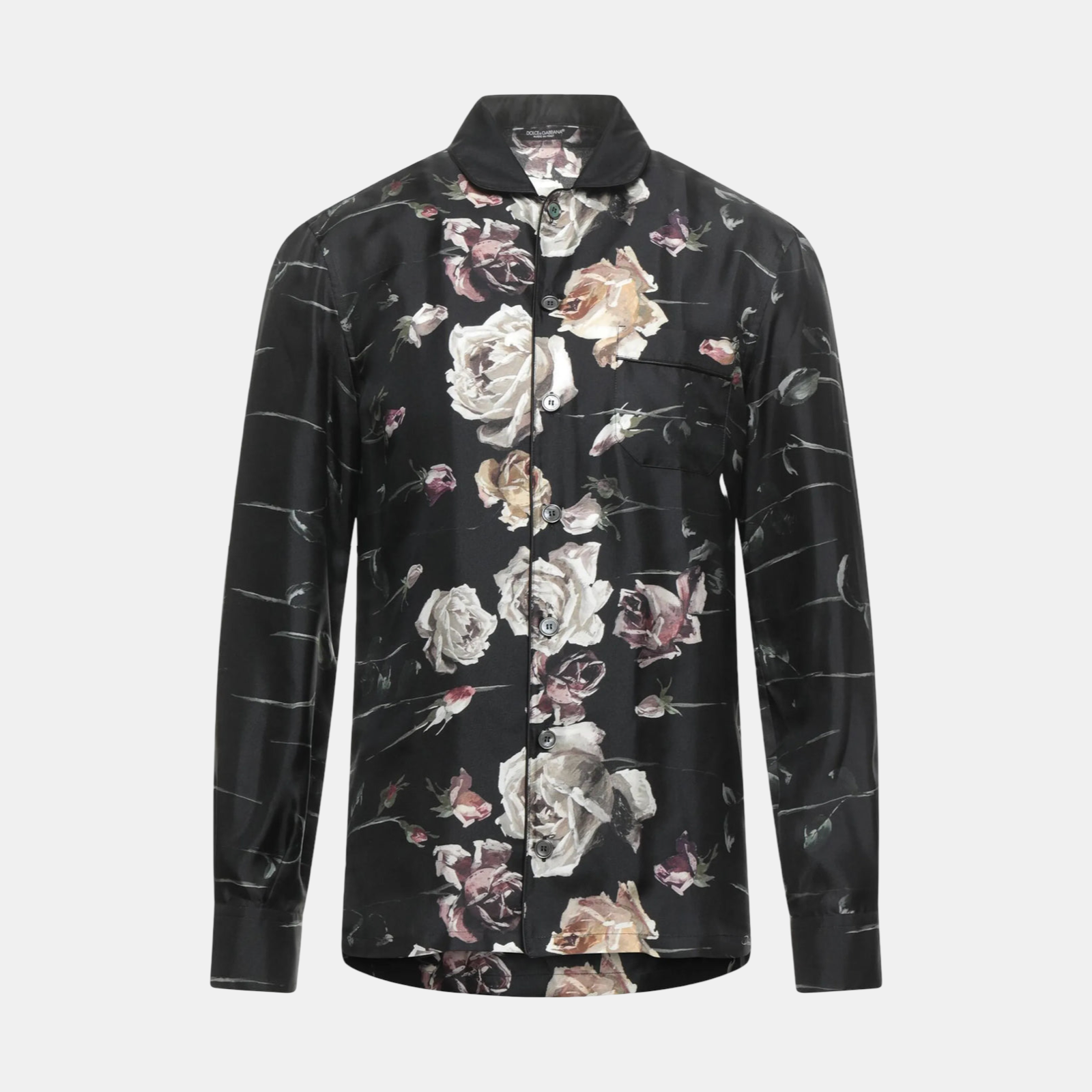 Мъжка риза Dolce & Gabbana Floral Print Shirt G5EM2T HH1XP HNR62 Front View