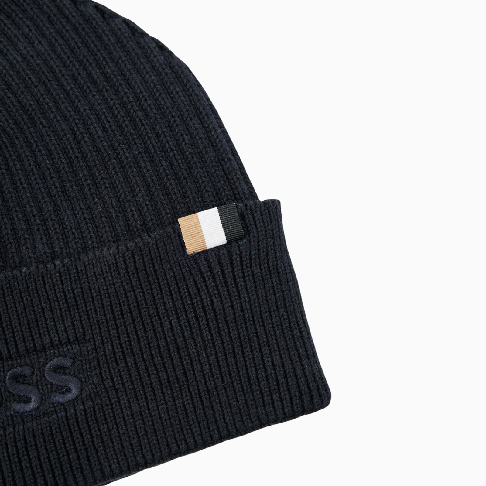 Мъжка синя зимна шапка Boss Men Hat 50522427 Close-Up