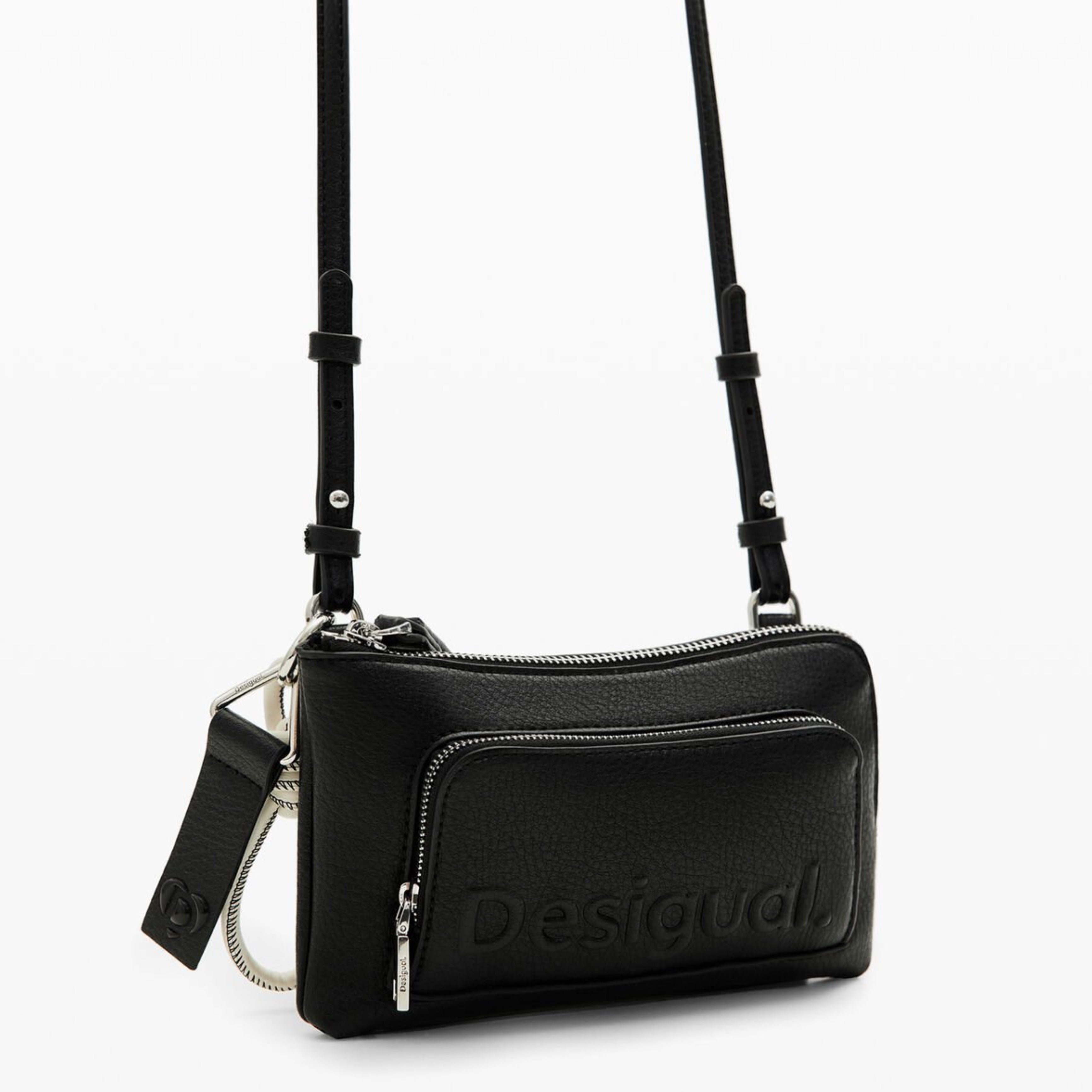 Дамска малка кросбоди чанта в черно Women’s crossbody bag Desigual 24SAYP01 2000 Black