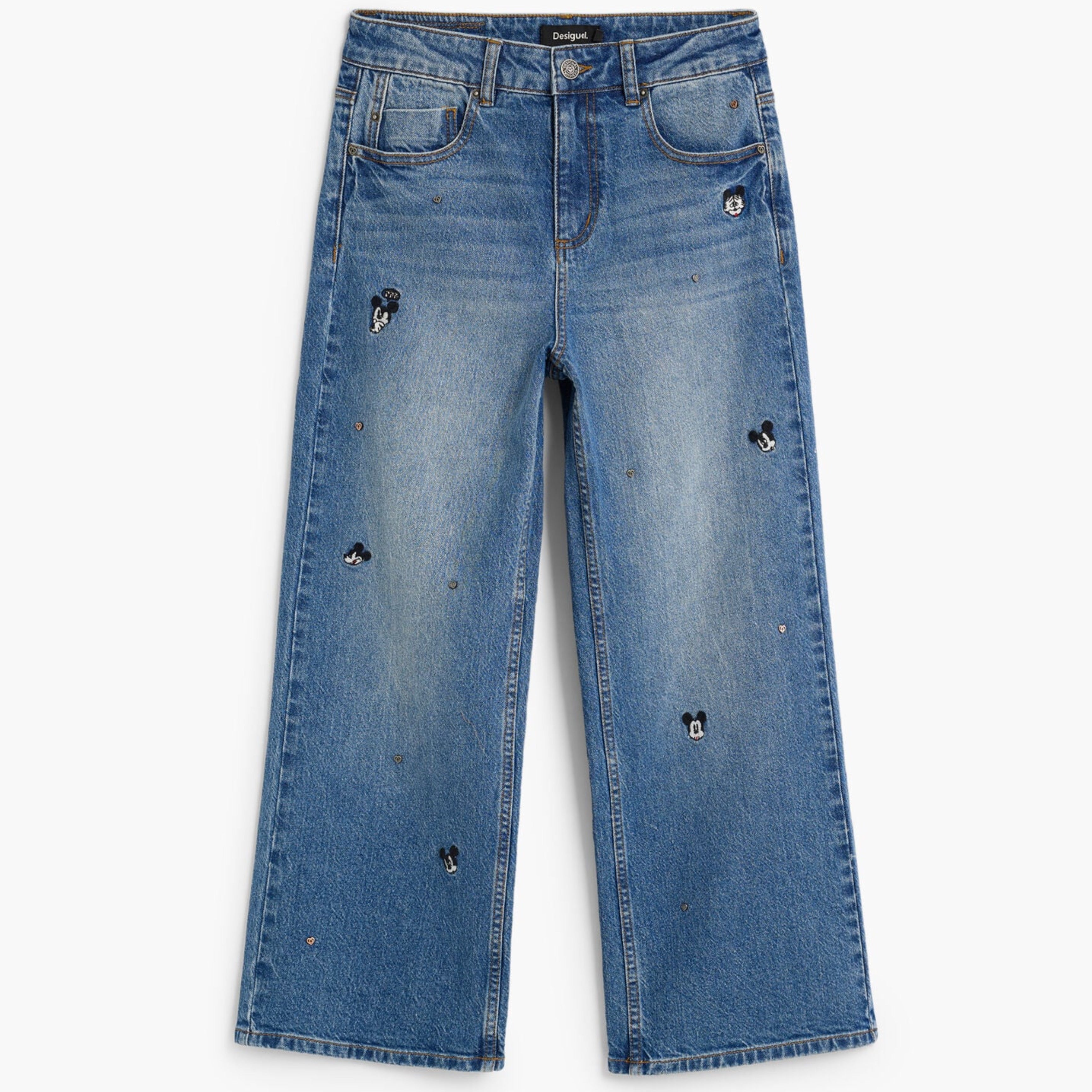 Дамски дънки Desigual women’s jeans 26WWDD09 5007 Top view 