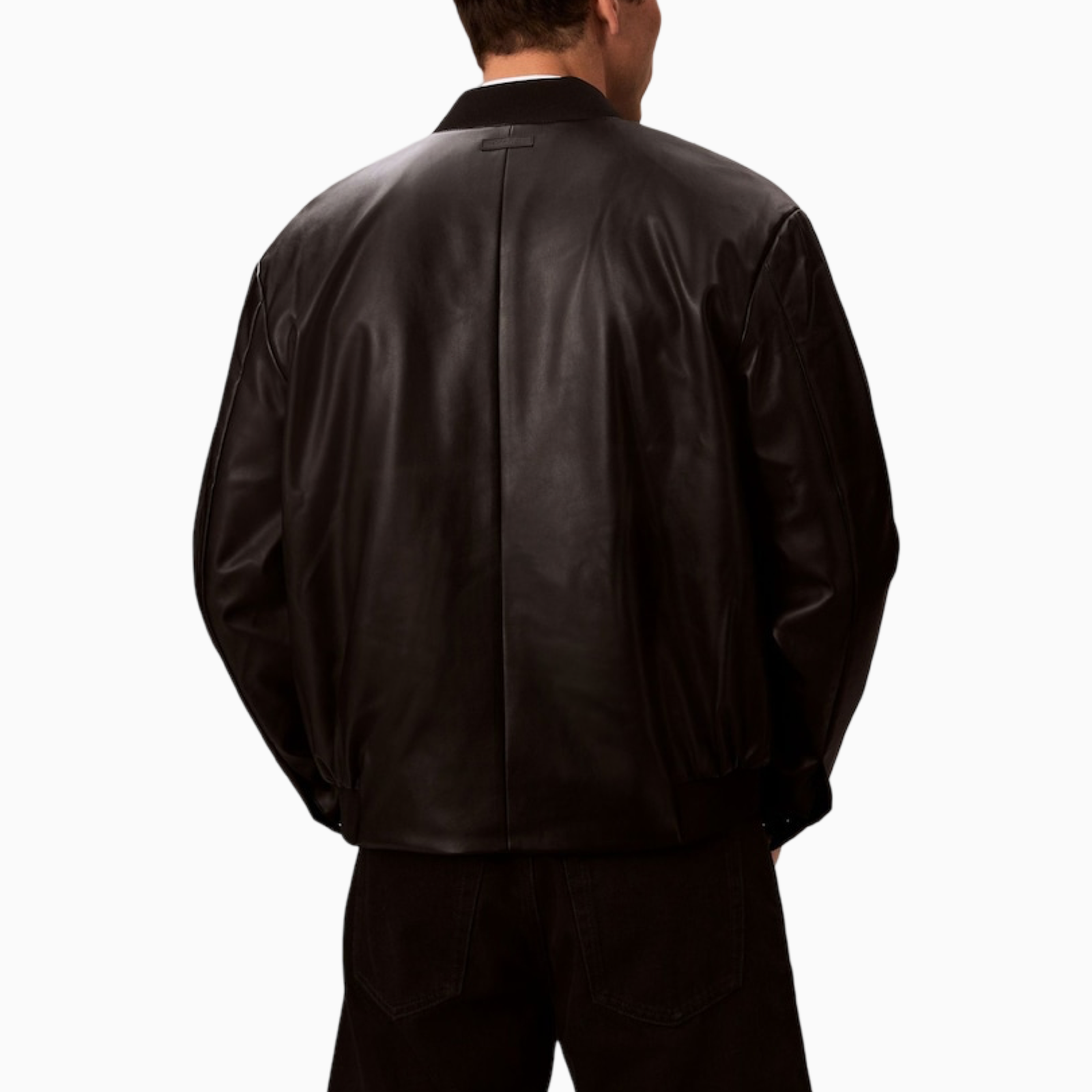 Мъжко кожено яке Calvin Klein Jeans LV04RC407G Back View