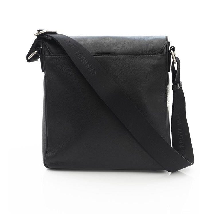 Мъжка чанта Men’s crossbody 100% leather bag Cerruti 1881 CEBO04432M Yellow and Black back view