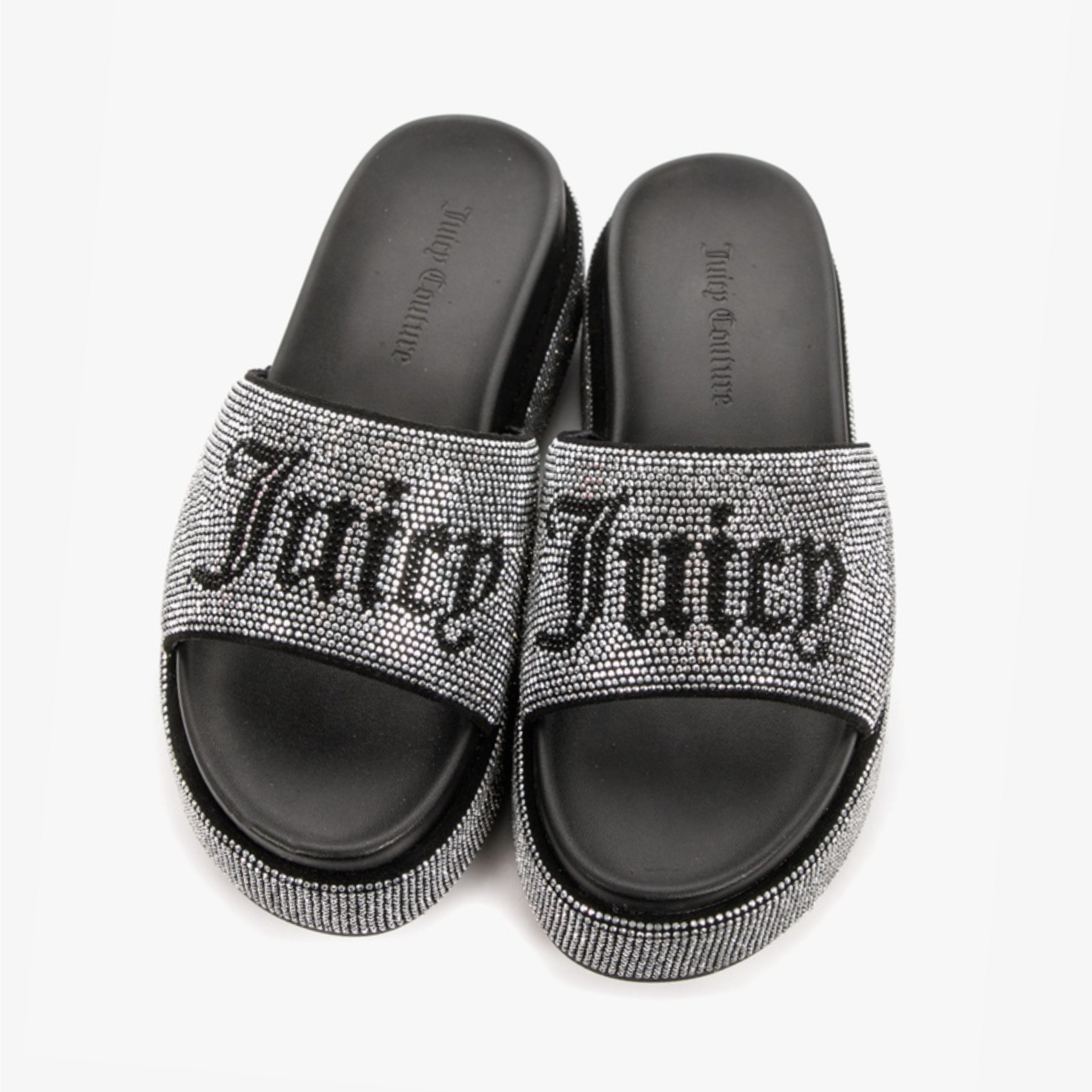Дамски чехли с камъни Women’s slippers Juicy Couture JCFYL222007 Black top view