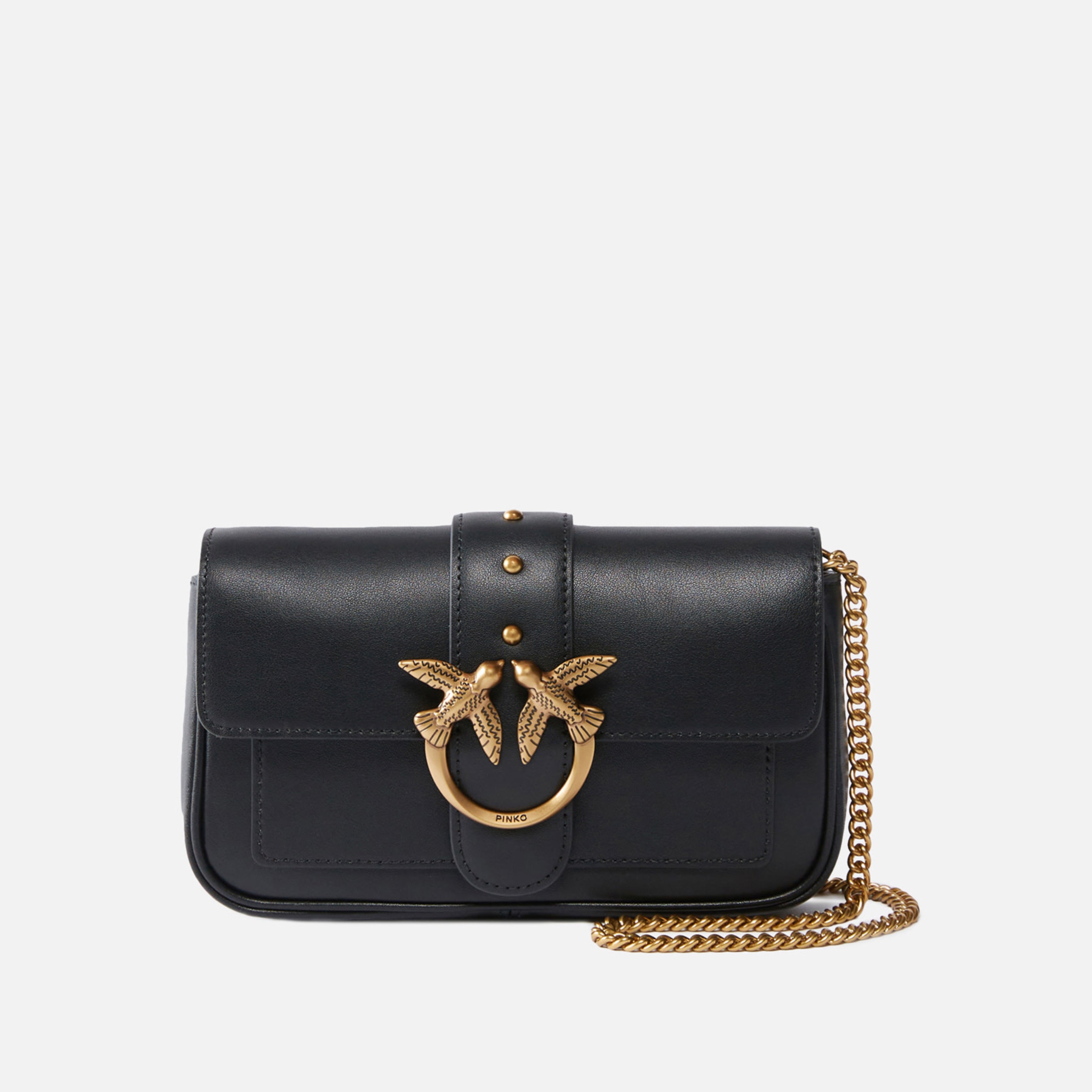 Дамска чанта Women’s PINKO Pocket Love Bag One Simply 100061 A0F1 Z99Q Black front view