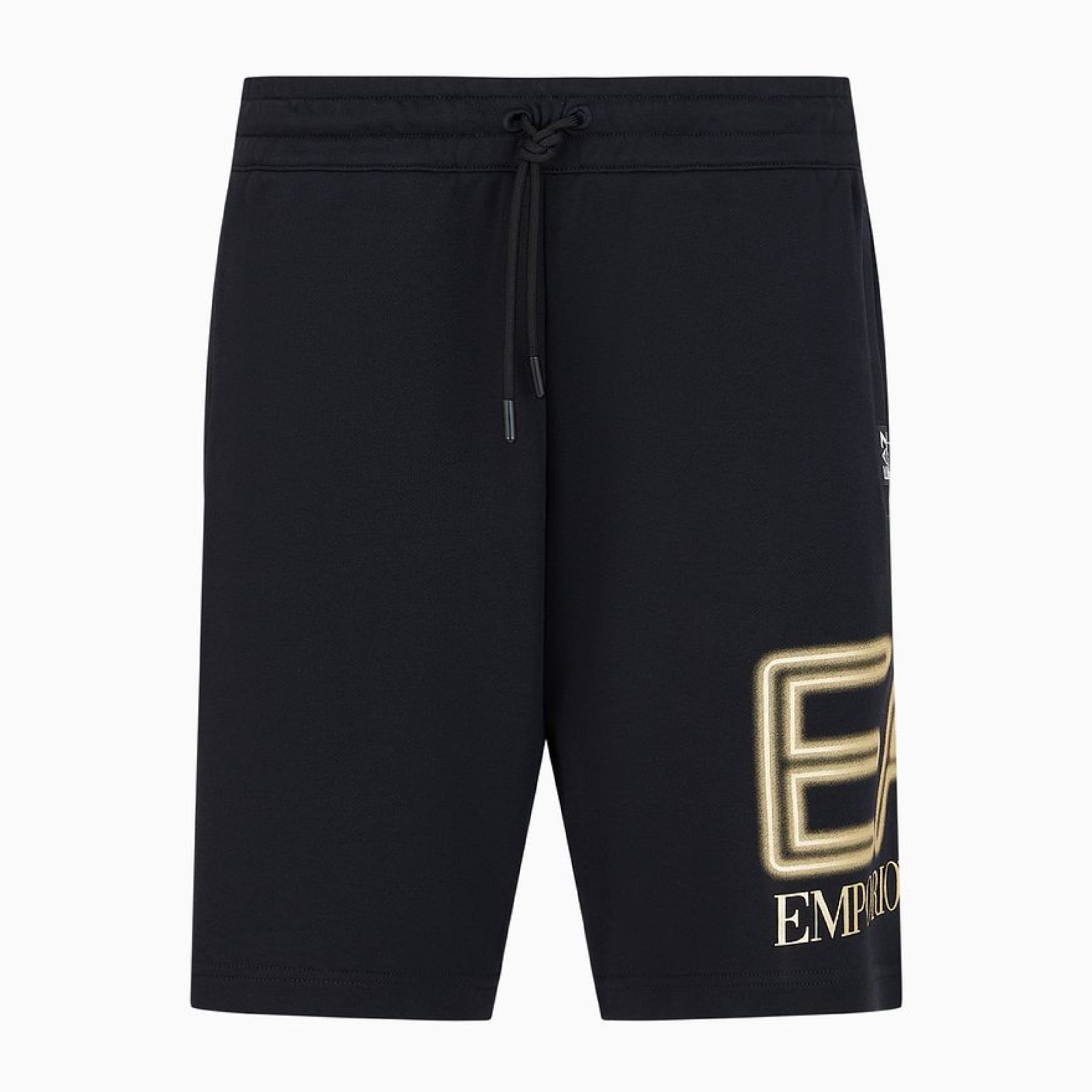 Мъжки къси памучни панталони EA7 Emporio Armani 3DPS76 PJSHZ 10208 Черно