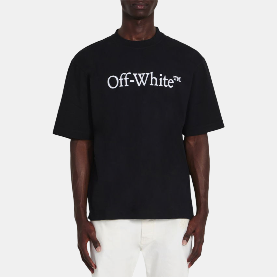 Мъжка черна тениска Off-White Big Bookish Skate Men T-Shirt