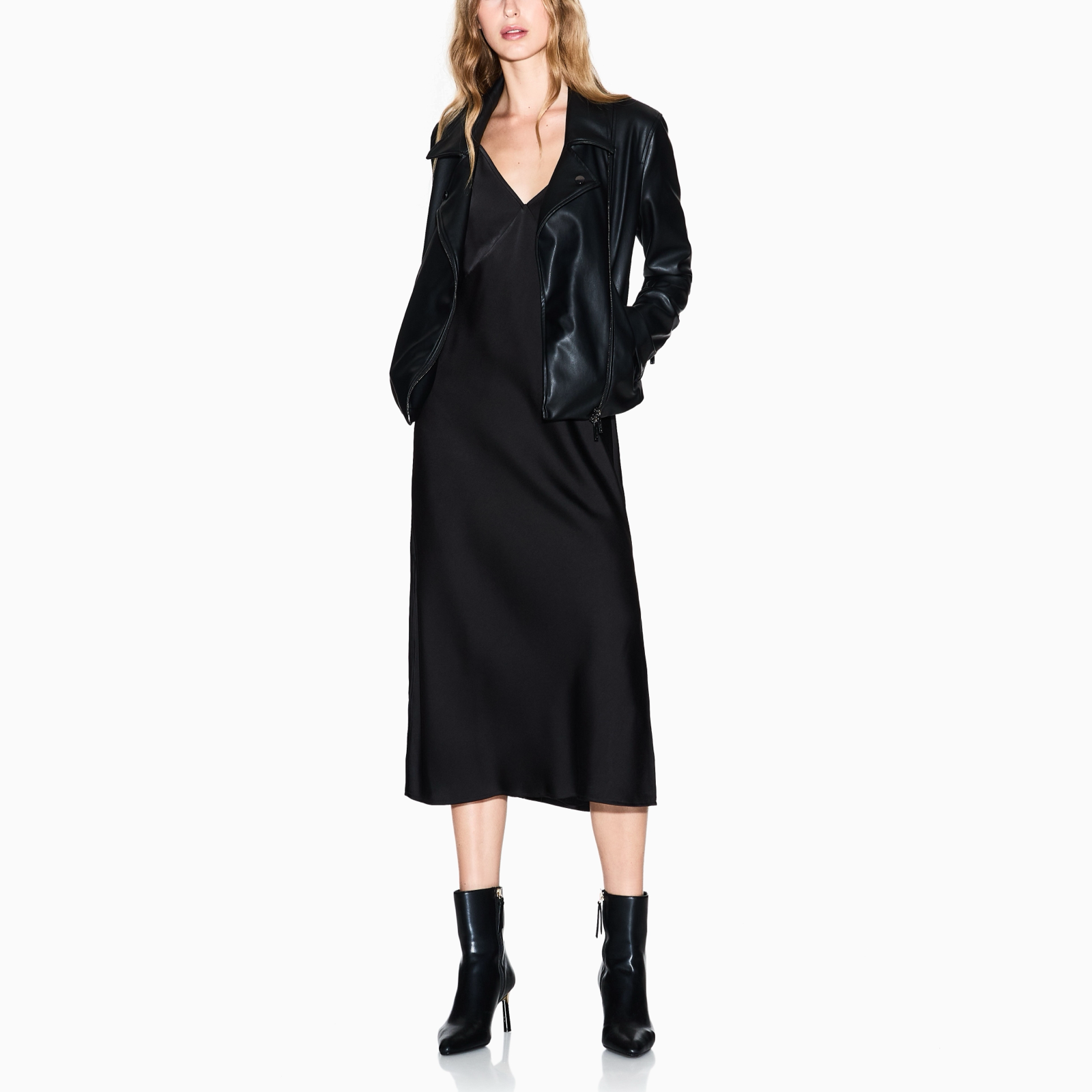 Дамско кожено яке Armani Exchange Women Jacket XW001433 AF16618 UC001 Front View