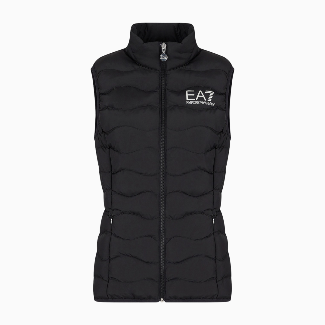 Дамски пухен черен елек EA7 Emporio Armani Core Lady 8NTQ08 TNF8Z 1200