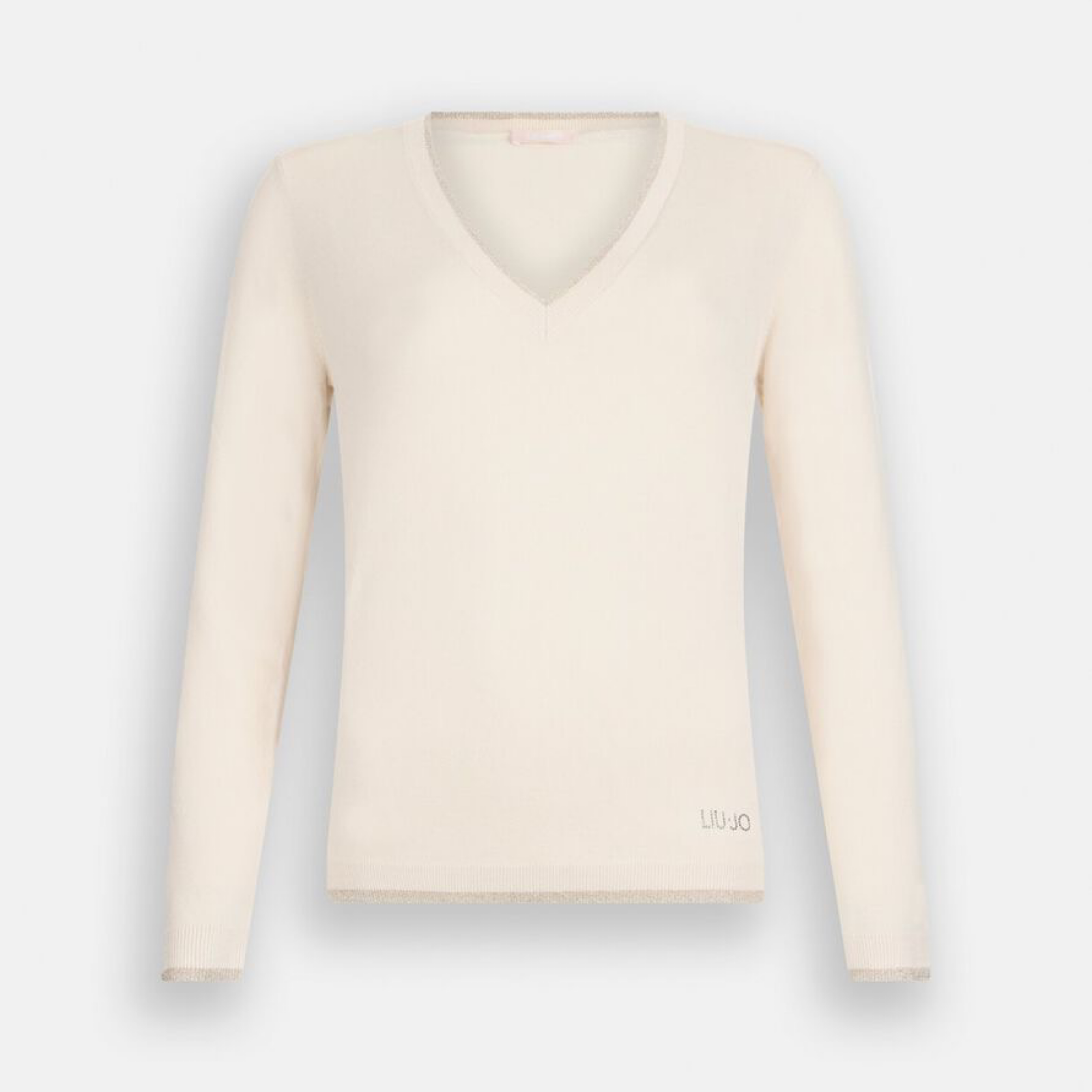 Дамски бежов пуловер Liu Jo Women Sweater MF5227 MS49I Front View