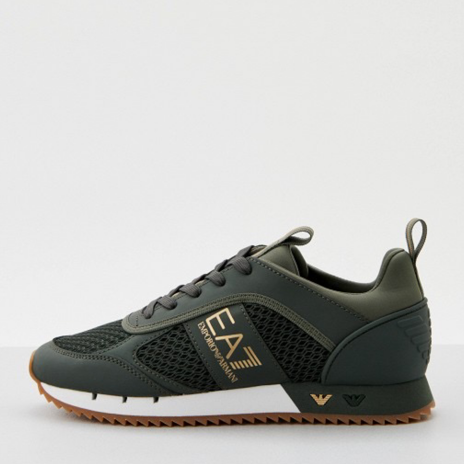 Мъжки зелени маратонки EA7 Emporio Armani Men Sneakers X8X027 XK050 S855 Medial View