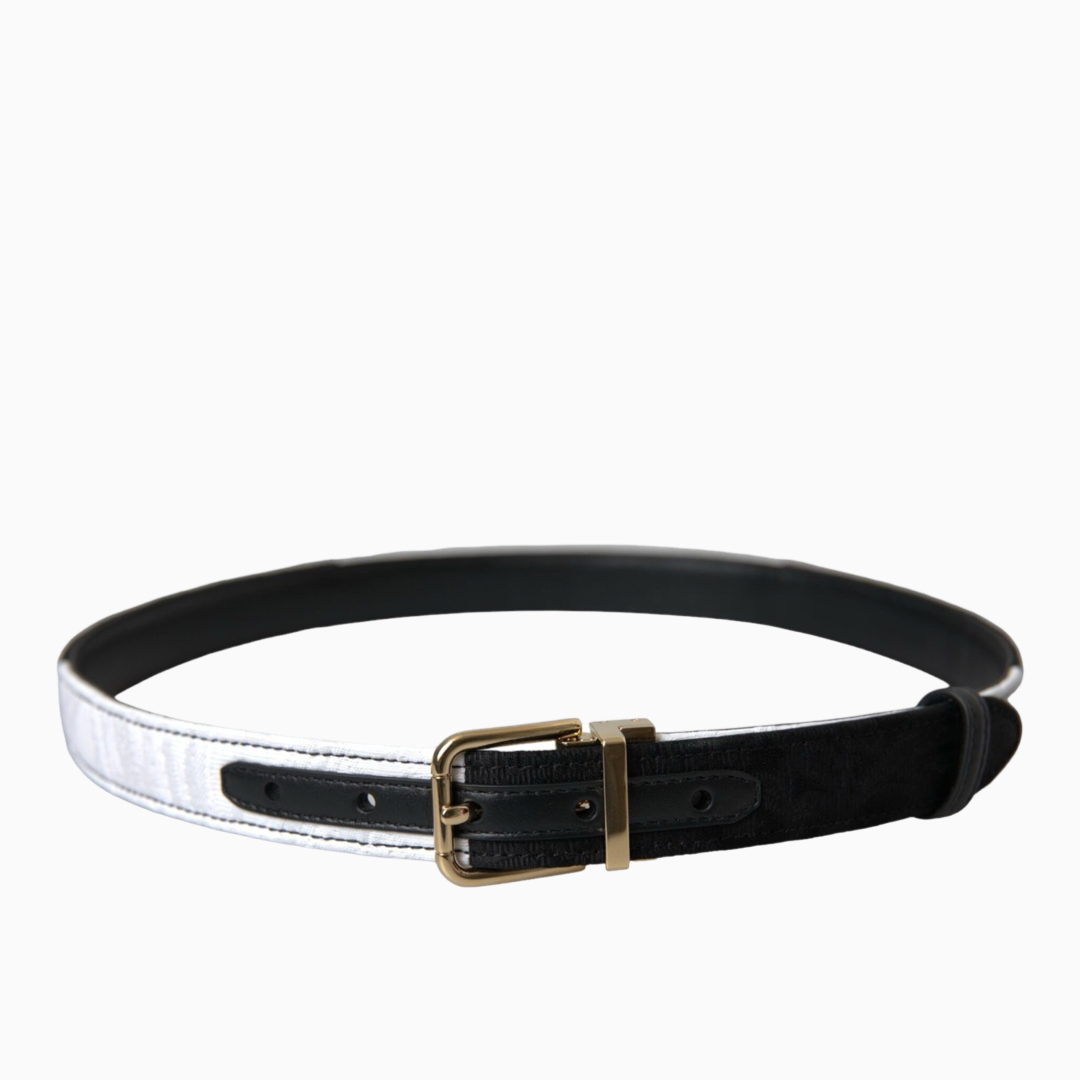 Дамски колан DOLCE & GABBANA Black&White Patchwork Women Belt