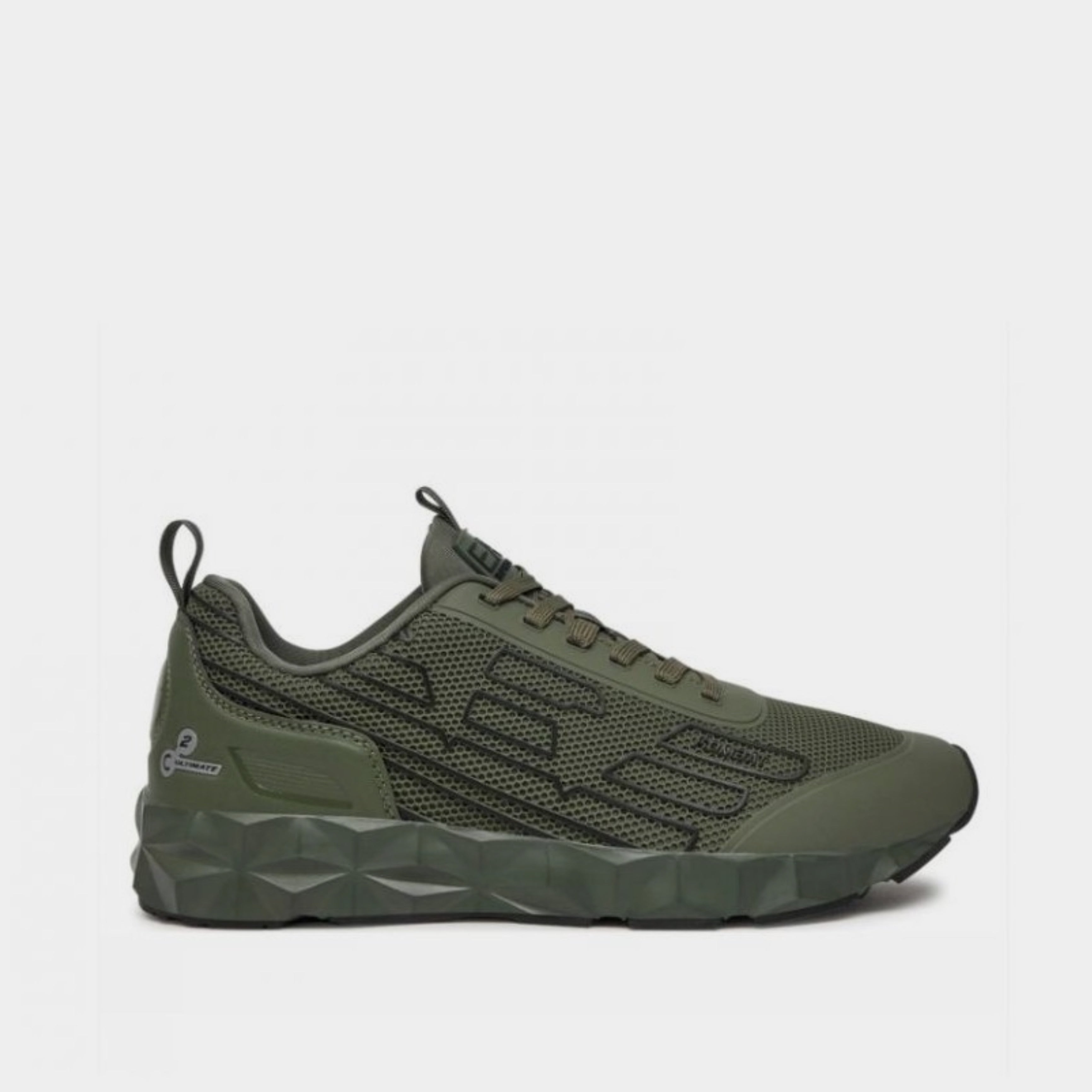 Мъжки маратонки във военно зелено Men's sneakers EA7 Emporio Armani C2 Kombat X8X154 XK357 U041 Military Green