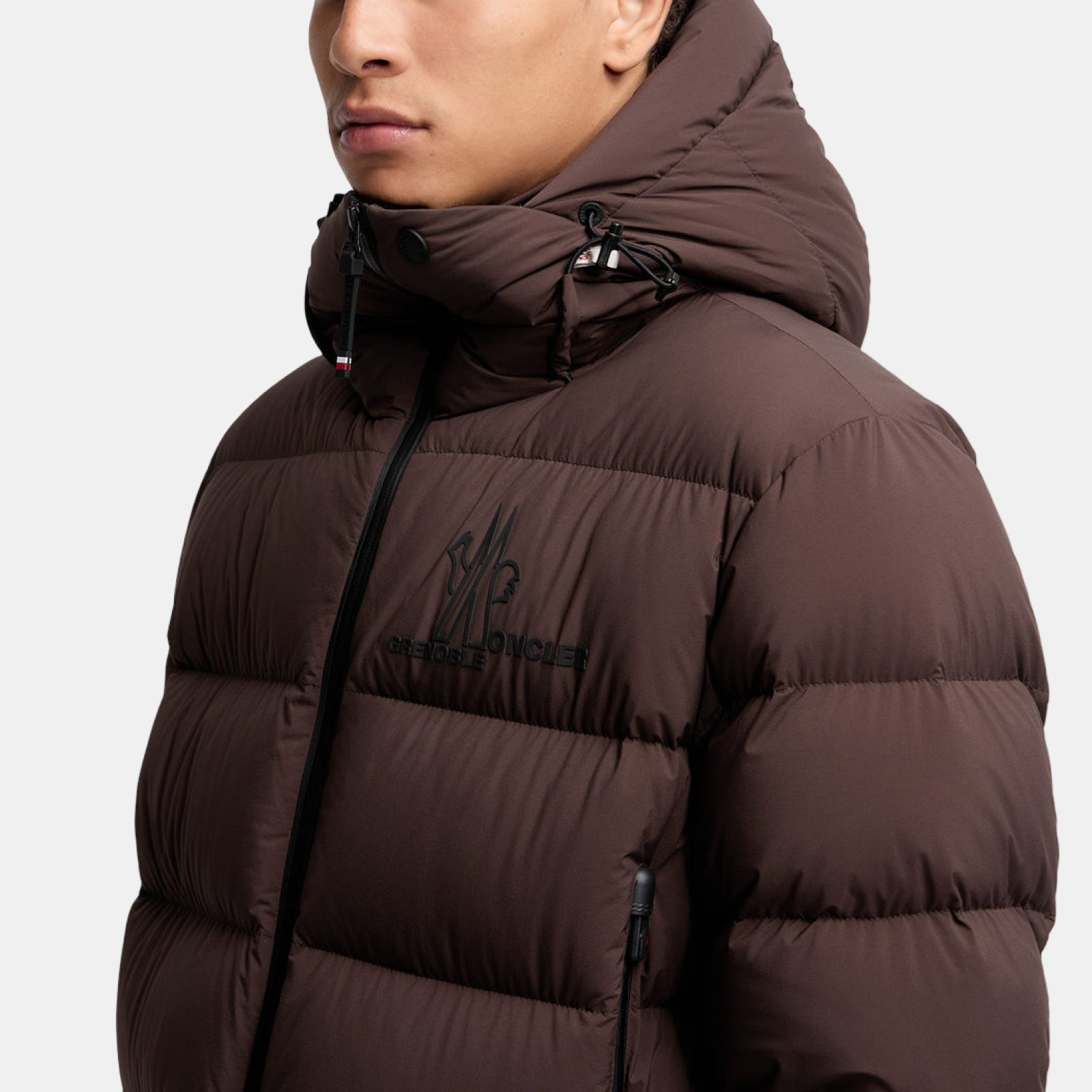 Moncler Grenoble Isorno Hooded Men Down Ski Jacket K20971A 000505 39X6 Close-Up
