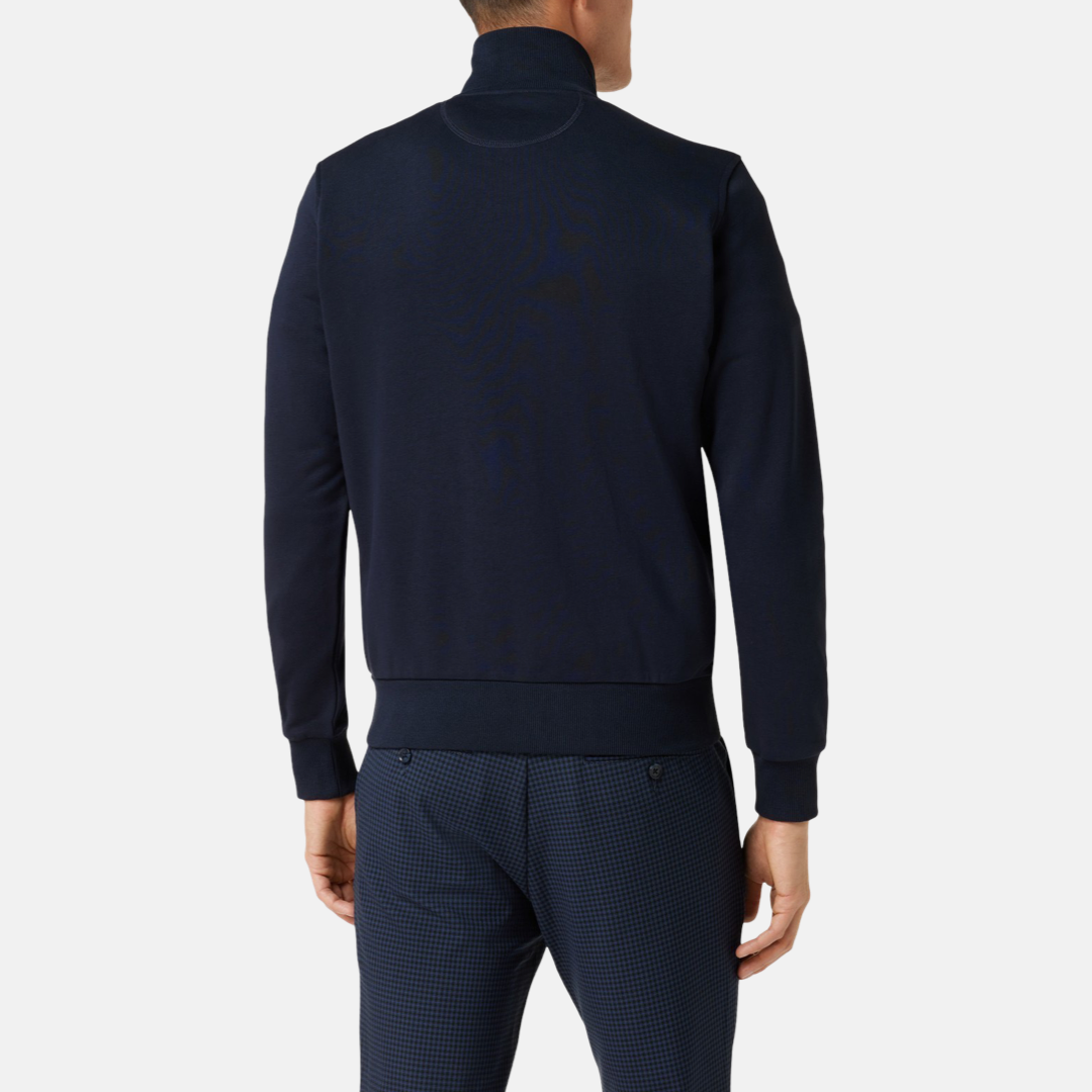 Мъжки суичър La Martina Men’s sweatshirt La Martina XMF005 FP548 07017 Dark Blue back view