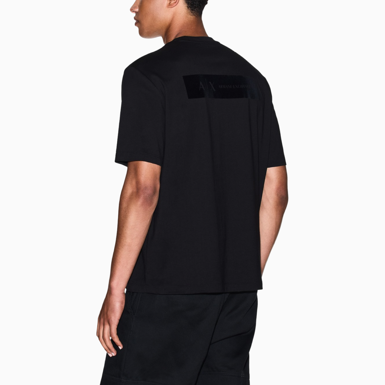 Мъжка черна тениска Armani Exchange Men T-shirt XM001426 AF10362 Back View