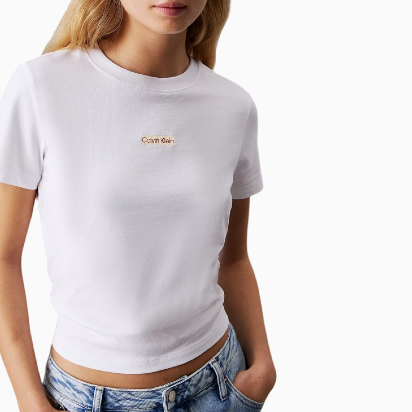 Дамска бяла тениска Calvin Klein Jeans J20J225524