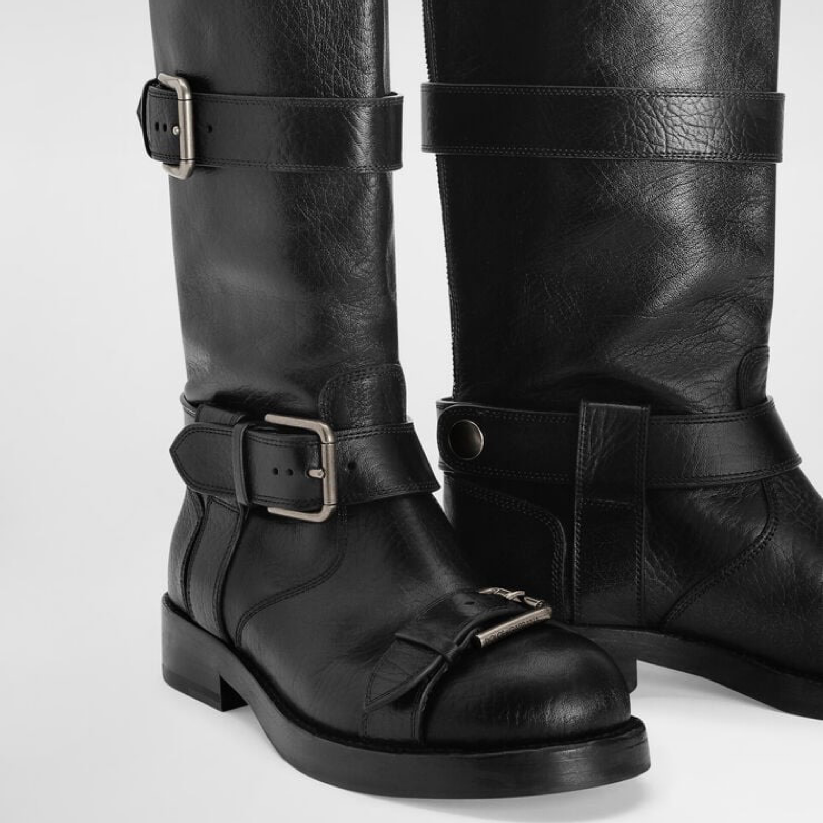 Dolce & Gabbana Horse Leather Women Boots Close-Up