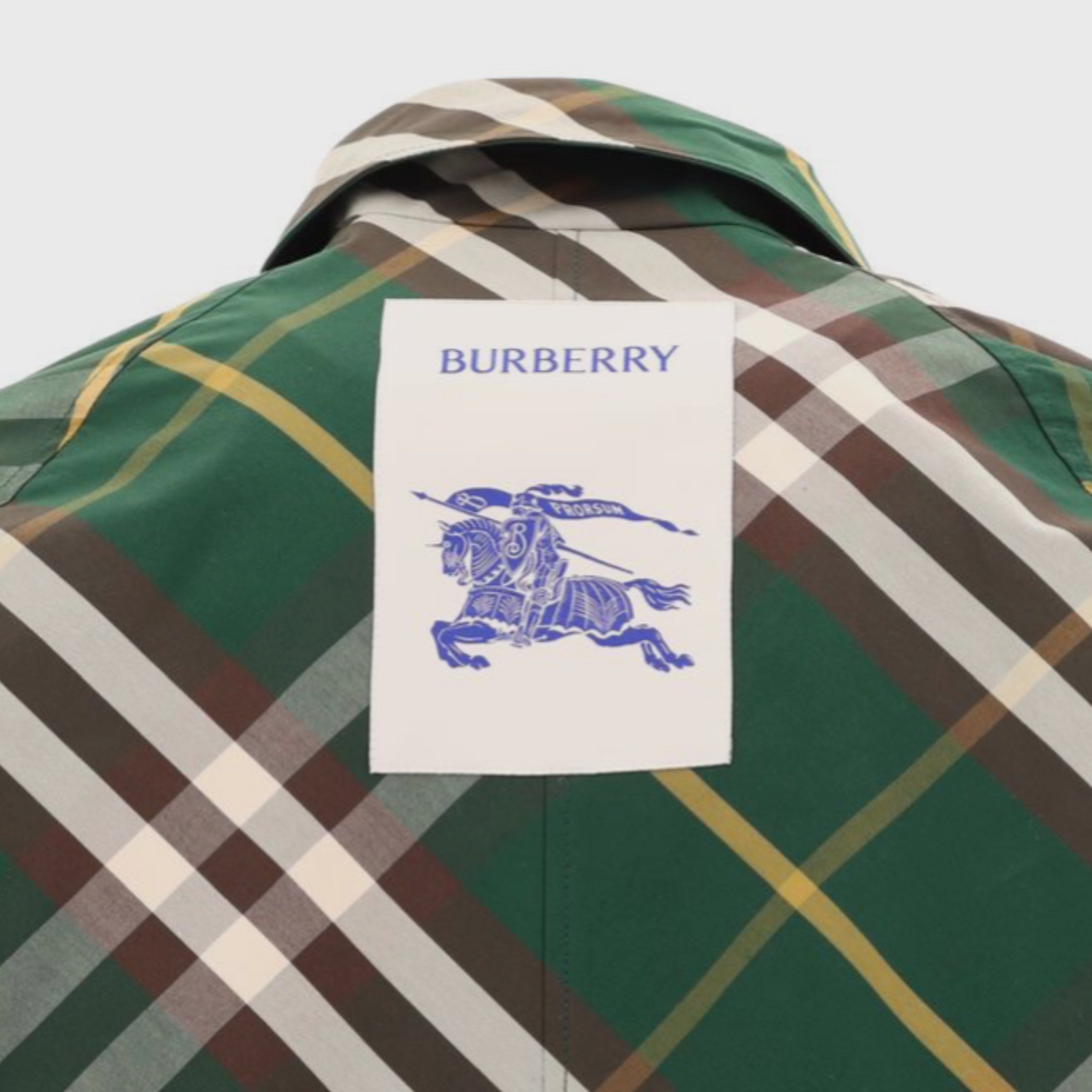 Мъжко луксозно двулицево палто Burberry Men’s Reversible Breasted Midi Coat Burberry 8080655-B8636