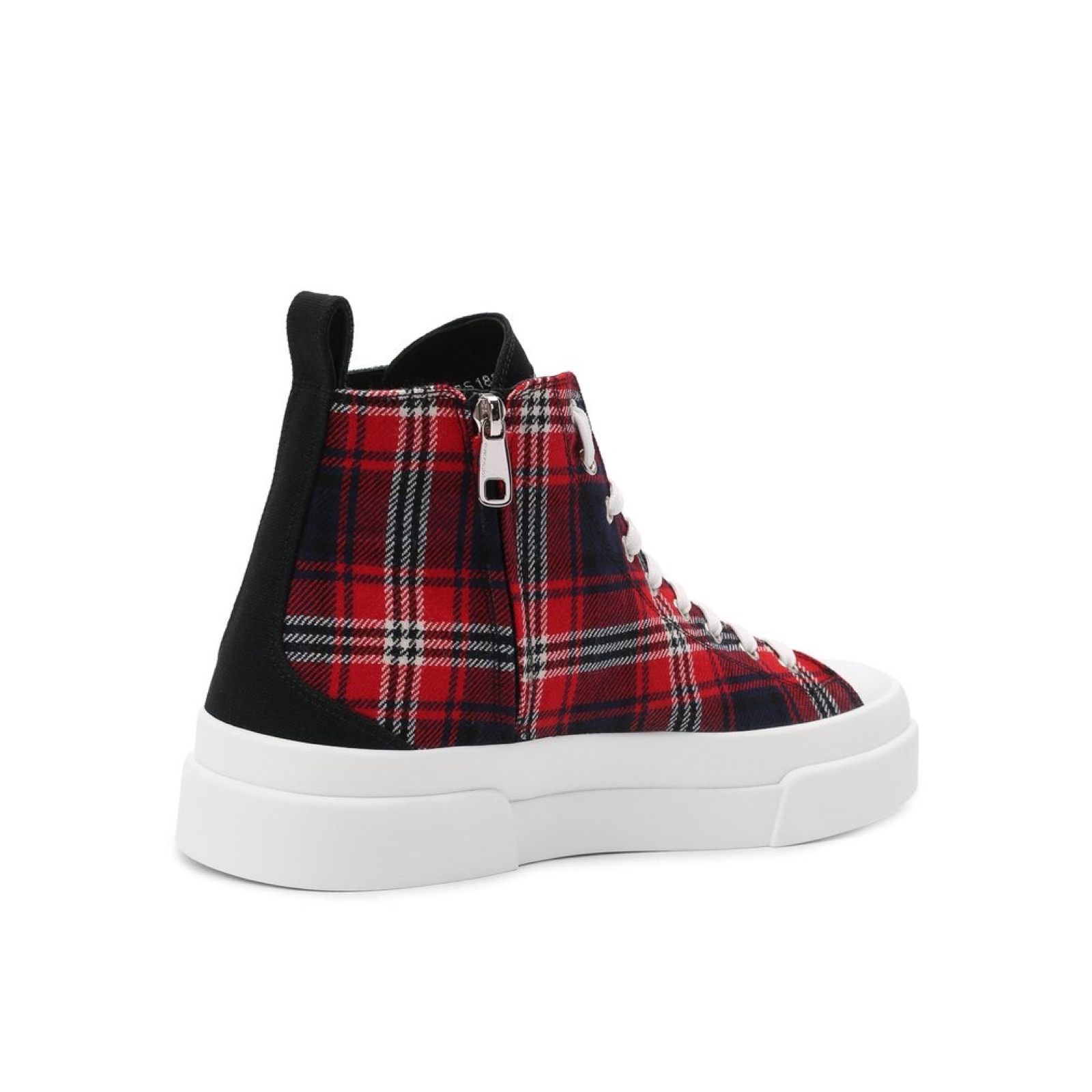 Dolce & Gabbana Multicolor Cotton High Top Men Sneakers CS1889 AO789 Medial View