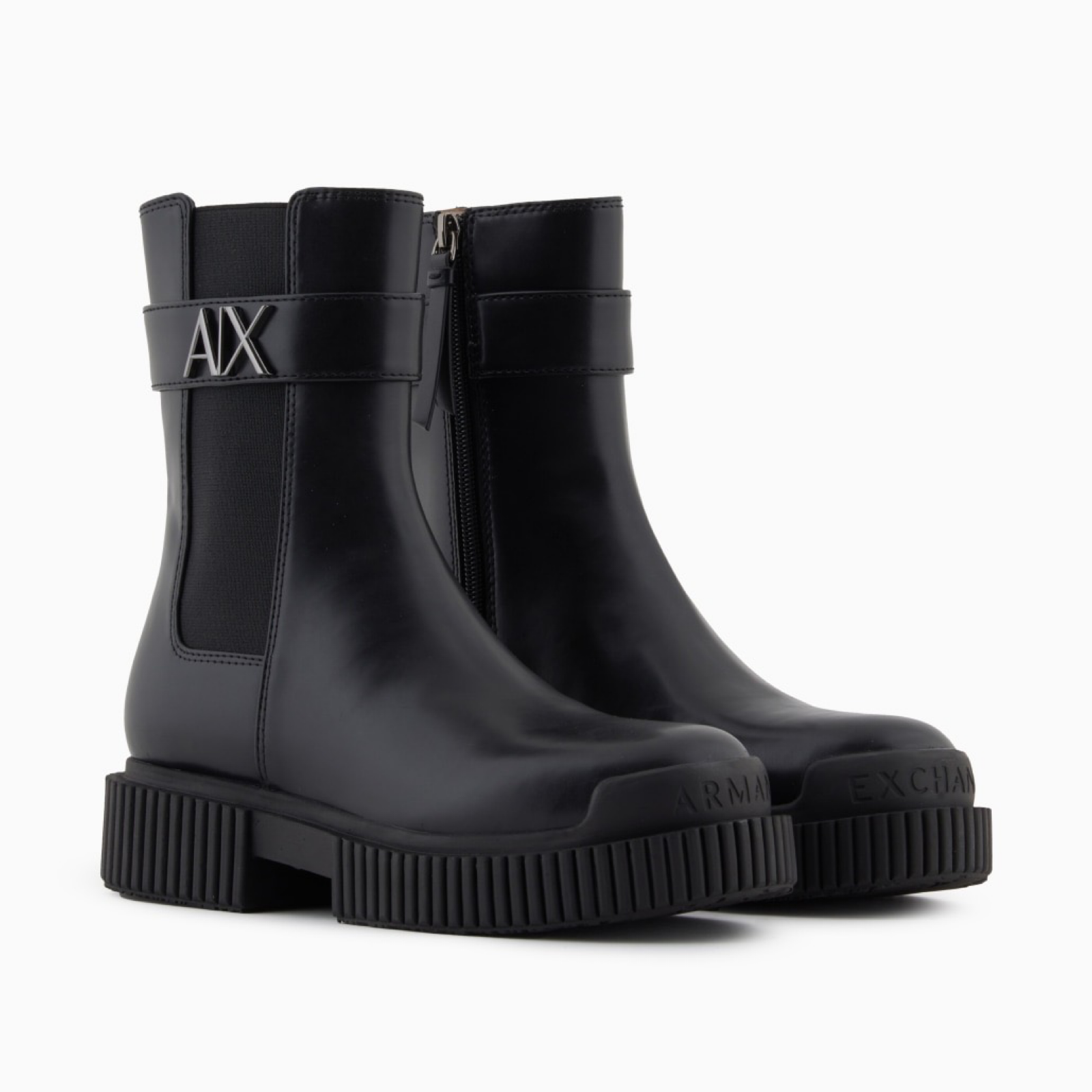 Дамски ботуши Armani Exchange Women Boots XW001634 AF17474 Lateral View