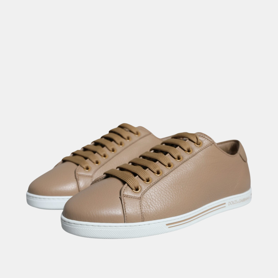 Мъжки кафяви кецове Dolce & Gabbana Saint Tropez Men Sneakers