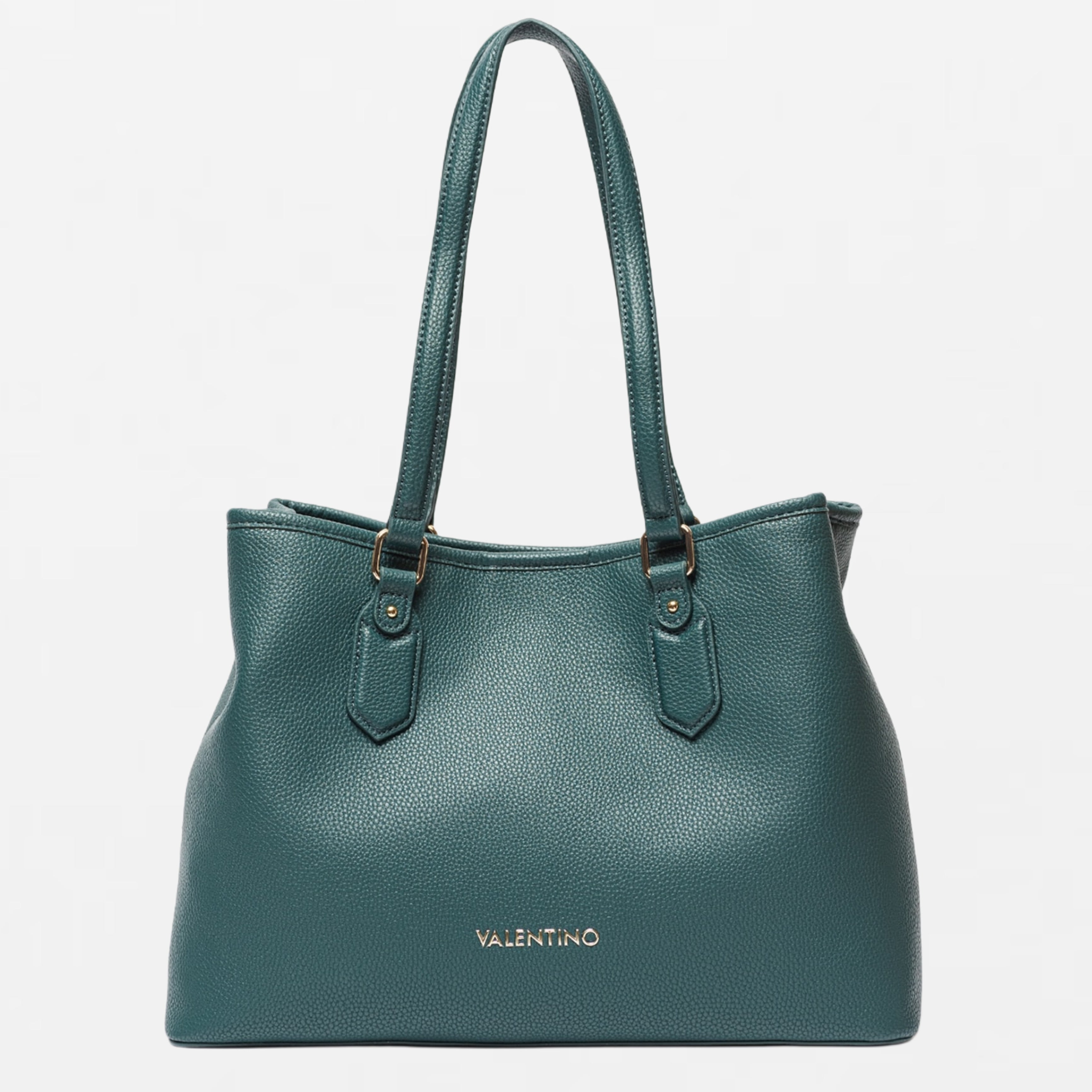 Дамска голяма чанта в синьозелено Women’s handbag Valentino Brixton VBS7LX01 Ottanio (Blue-Green)