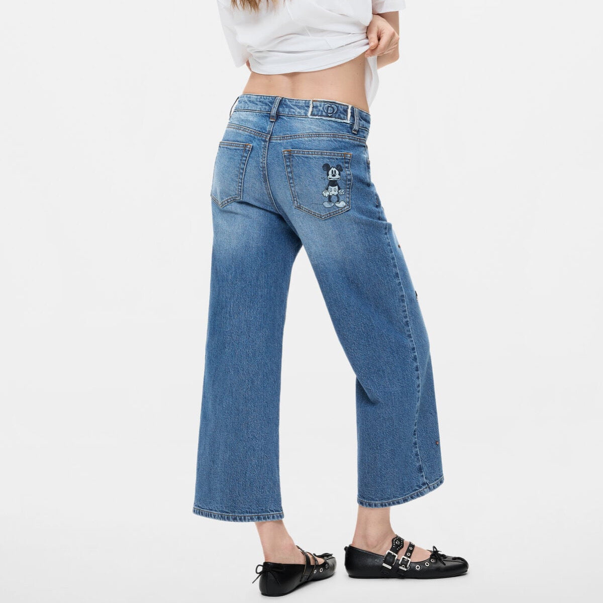 Дамски дънки Desigual women’s jeans 26WWDD09 5007 Back view 