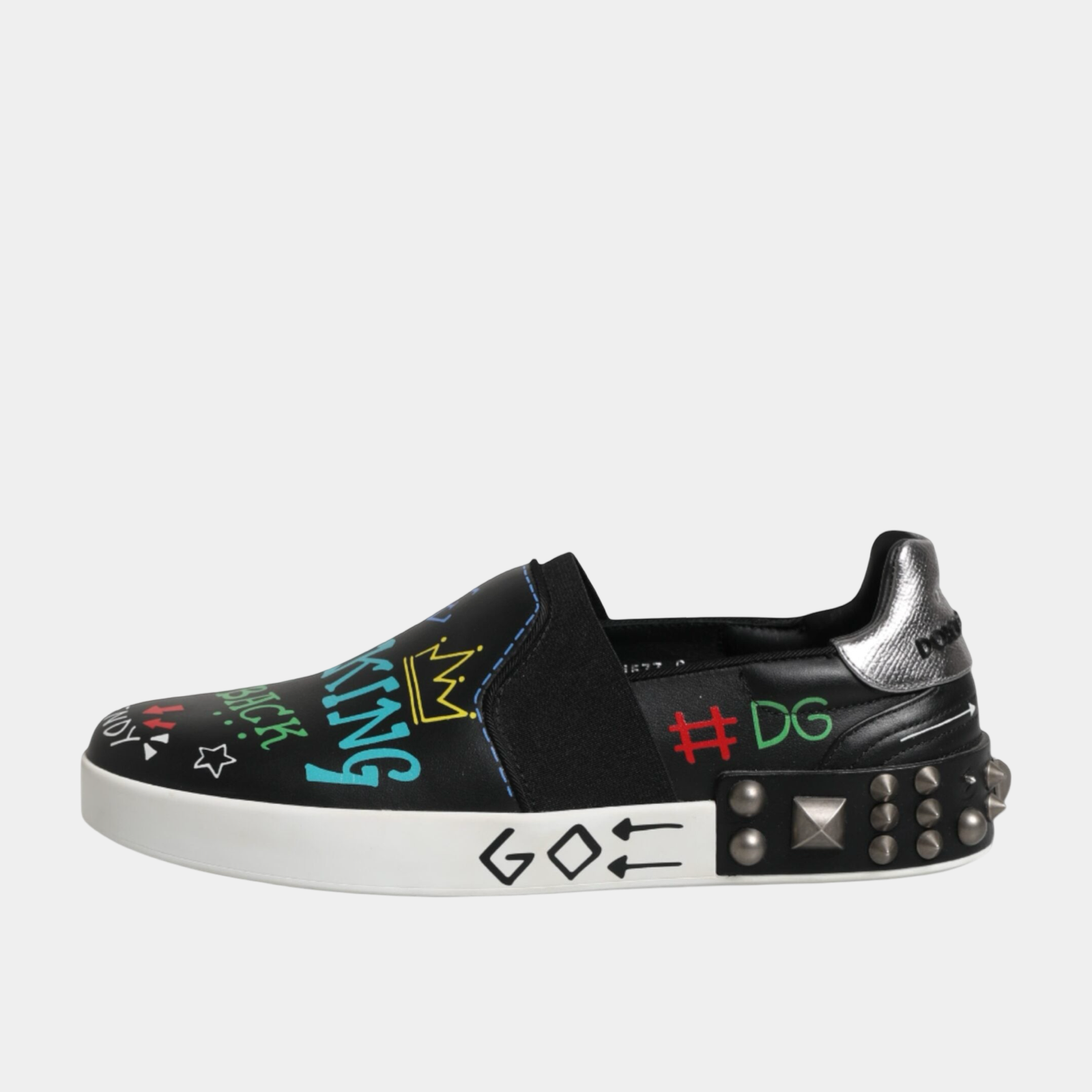 Dolce & Gabbana #Millennials Studded Graffiti мъжки мокасини