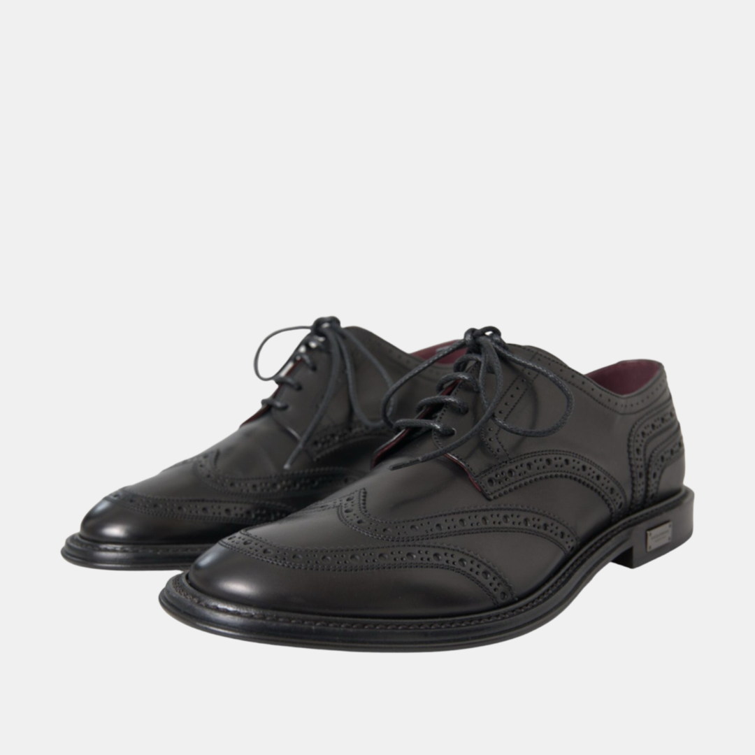 Мъжки официални обувки Dolce & Gabbana Oxford Wingtip Men Formal Shoes