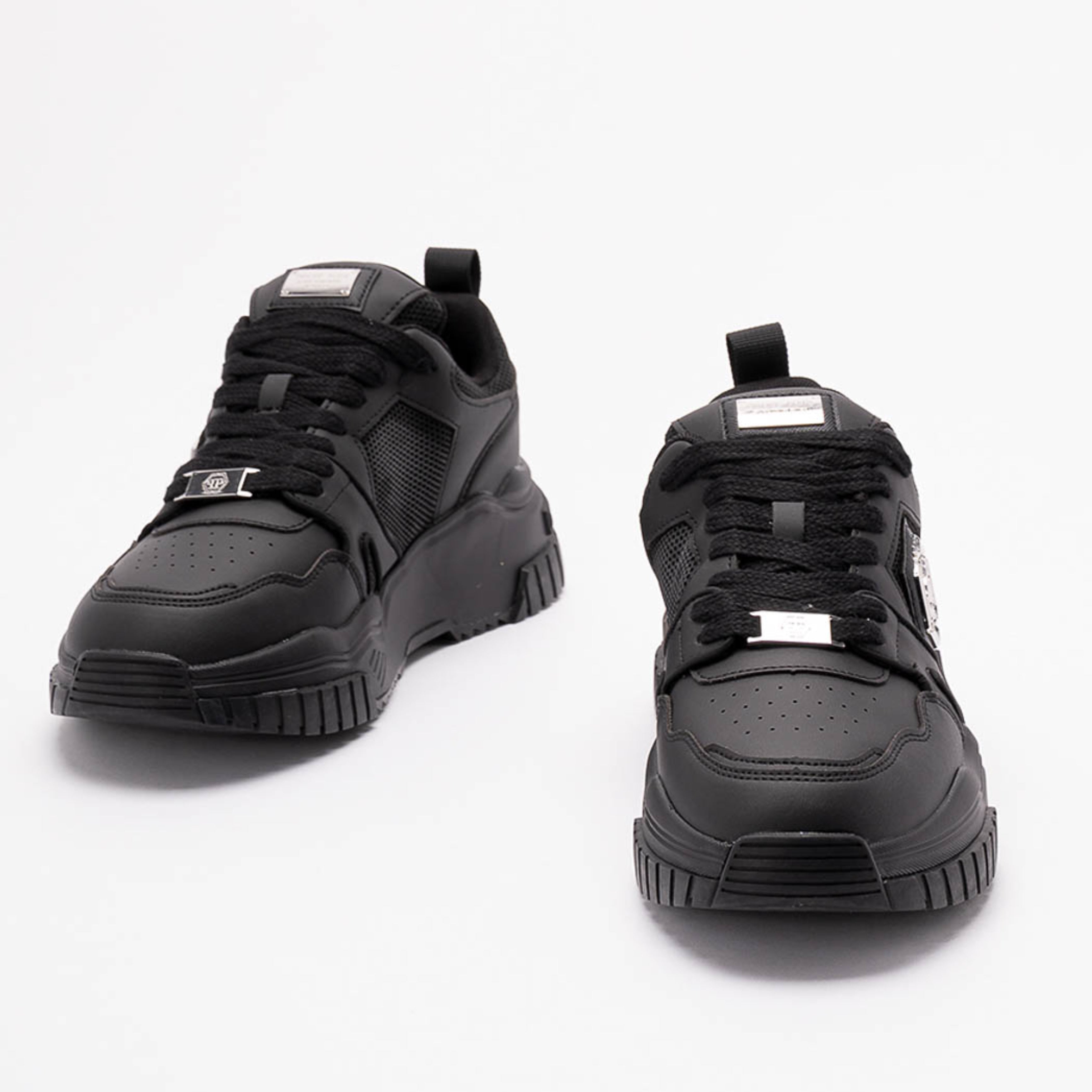 Мъжки кецове Men’s sneakers Philipp Plein Predator FAESUSC0837PTE003N0202 Black front view
