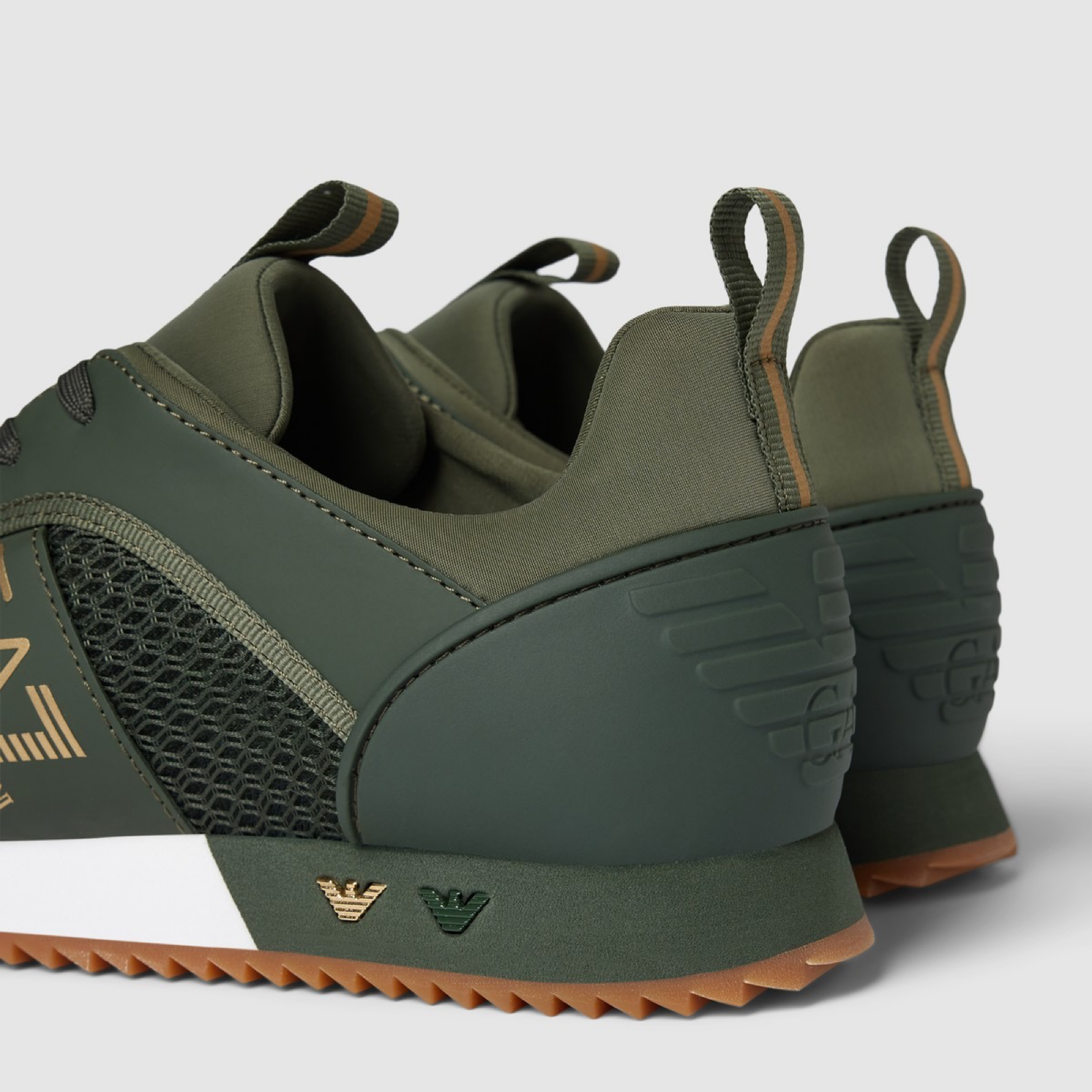 Мъжки зелени маратонки EA7 Emporio Armani Men Sneakers X8X027 XK050 S855 Heel Viee